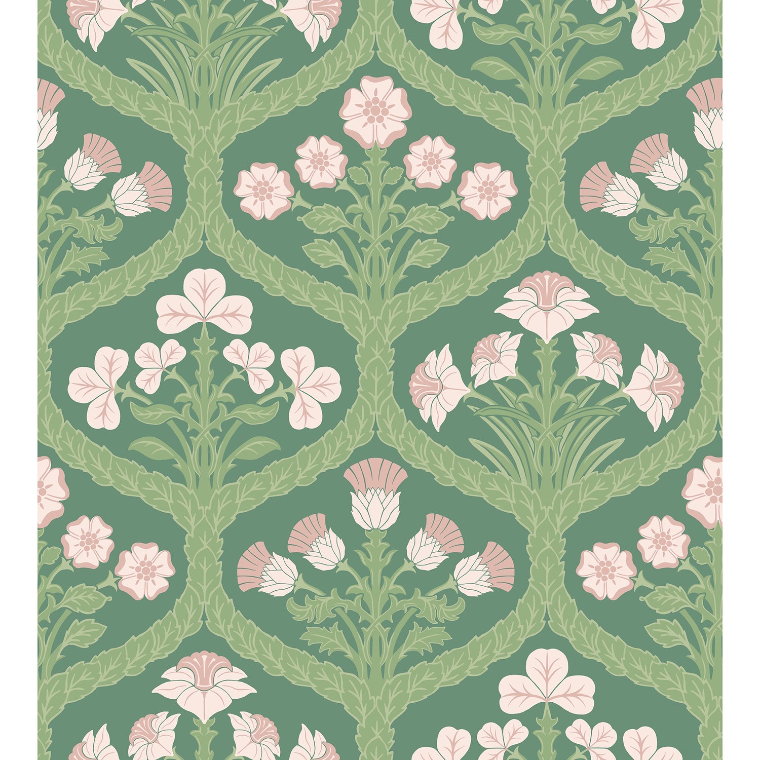 Cole & Son Pearwood Floral Kingdom Wallpaper