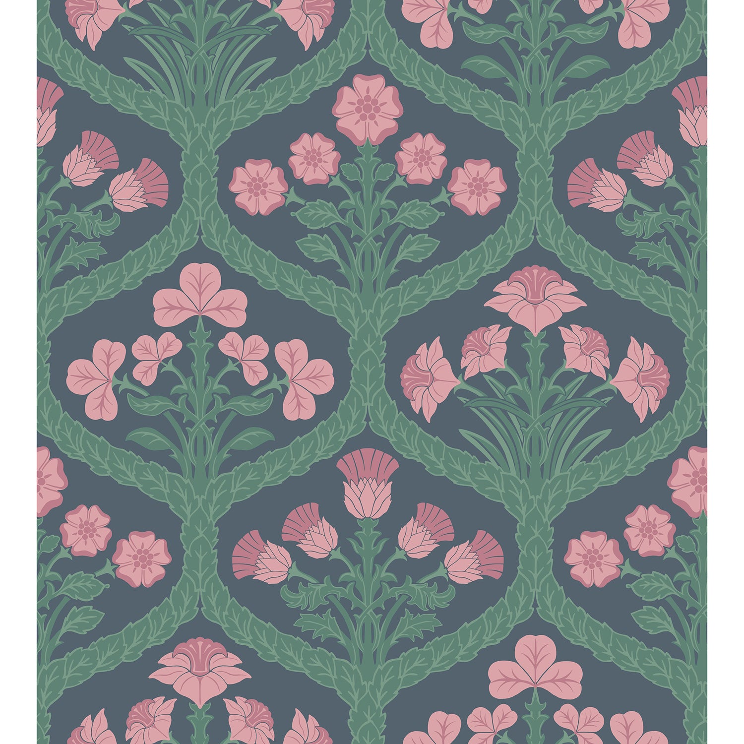Cole & Son Pearwood Floral Kingdom Wallpaper