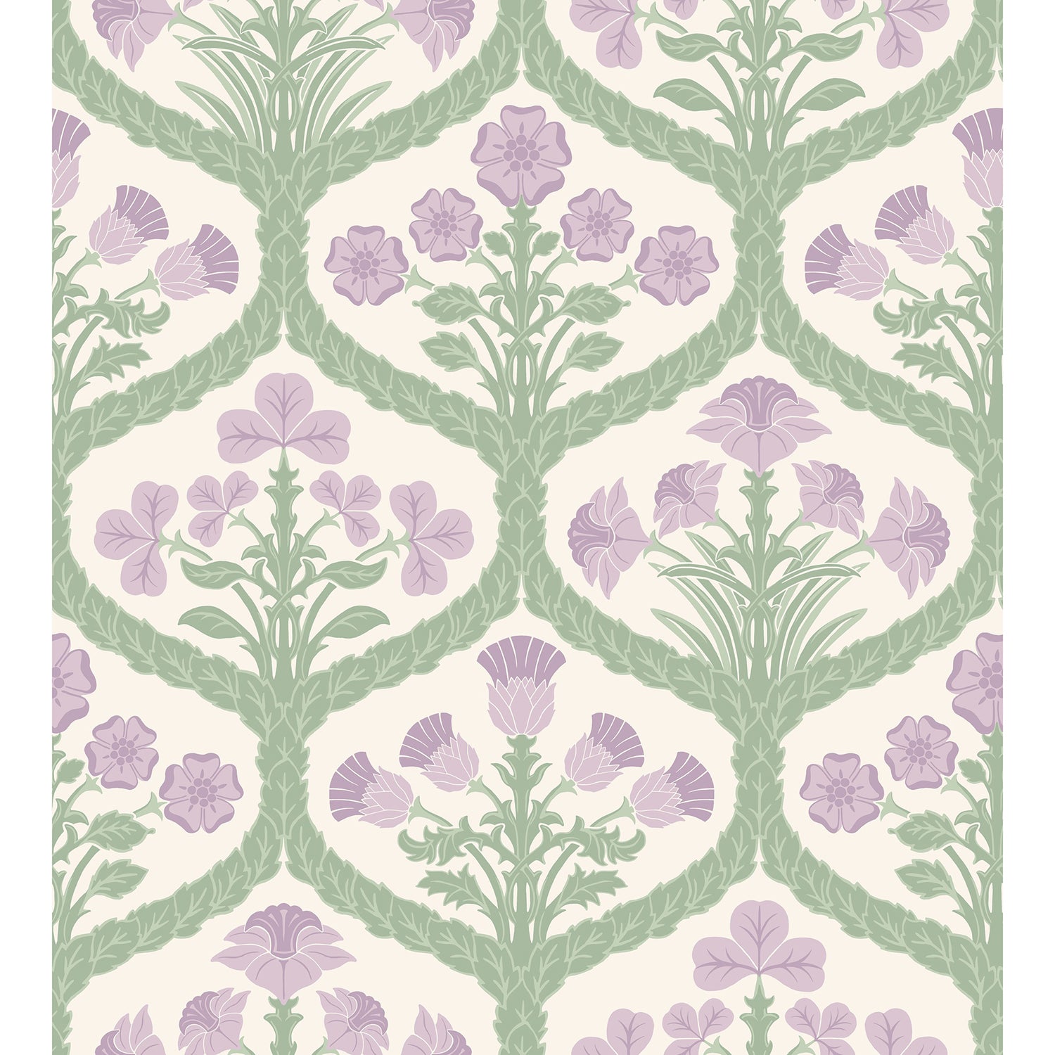 Cole & Son Pearwood Floral Kingdom Wallpaper