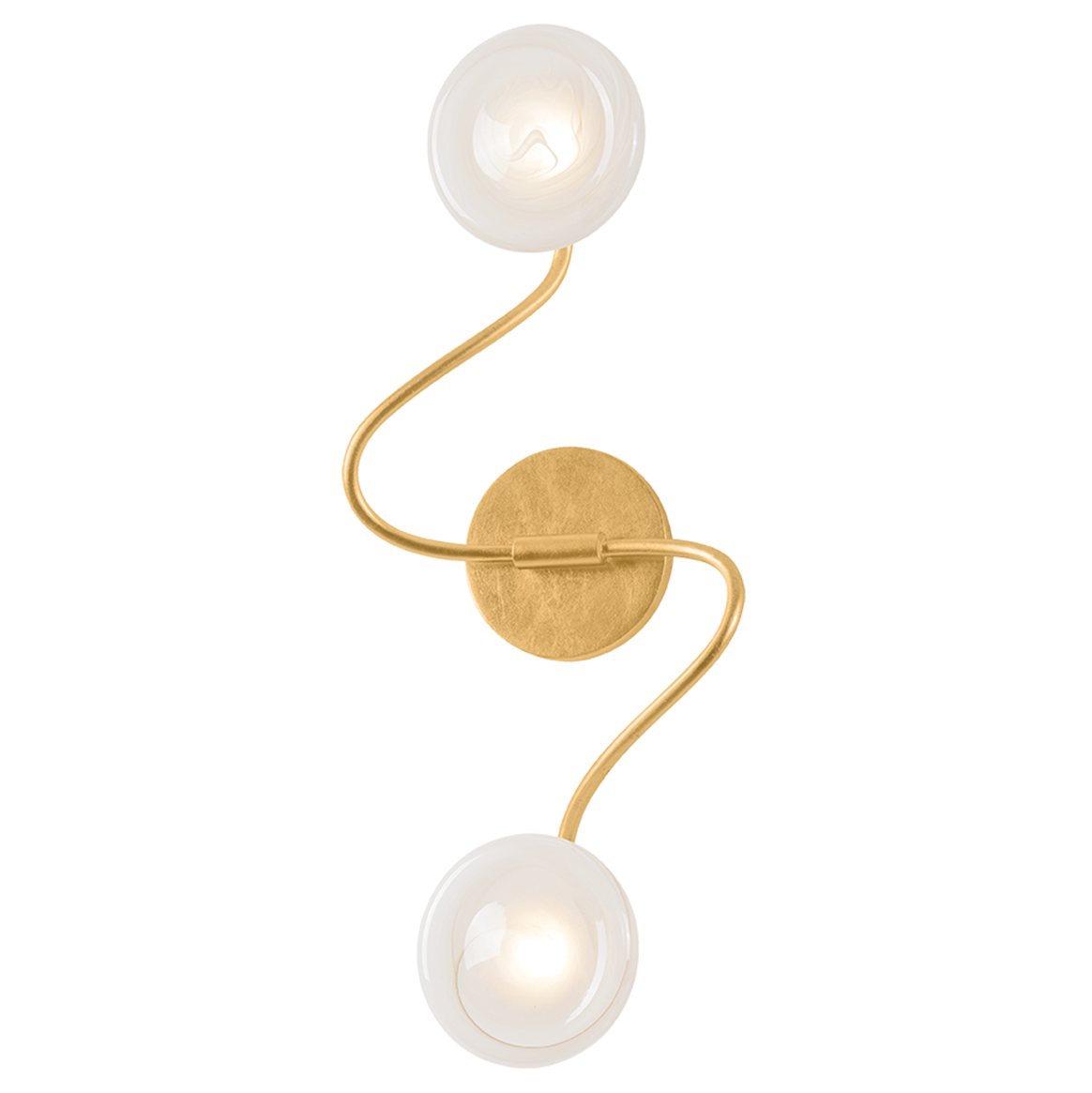 Corbett Lighting Demetrius Small Wall Sconce in Vintage Gold Leaf, primary product view