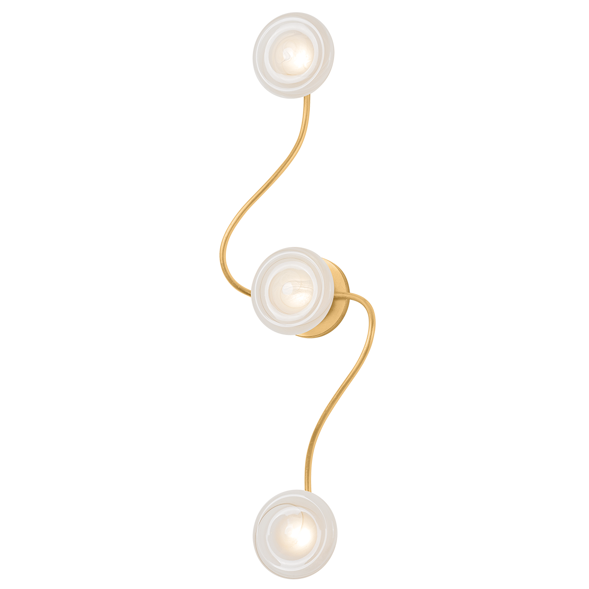 Corbett Lighting Demetrius Large Wall Sconce in Vintage Gold Leaf, primary product view