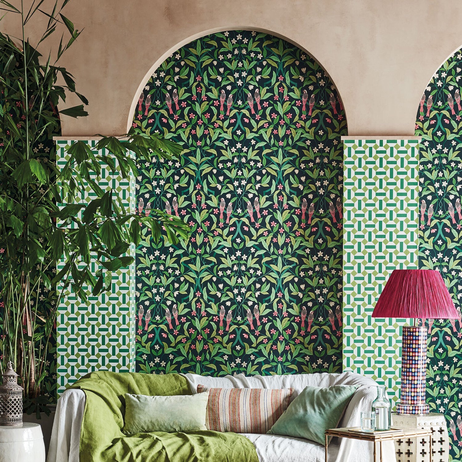 Cole & Son Seville Jasmine & Serin Symphony Wallpaper