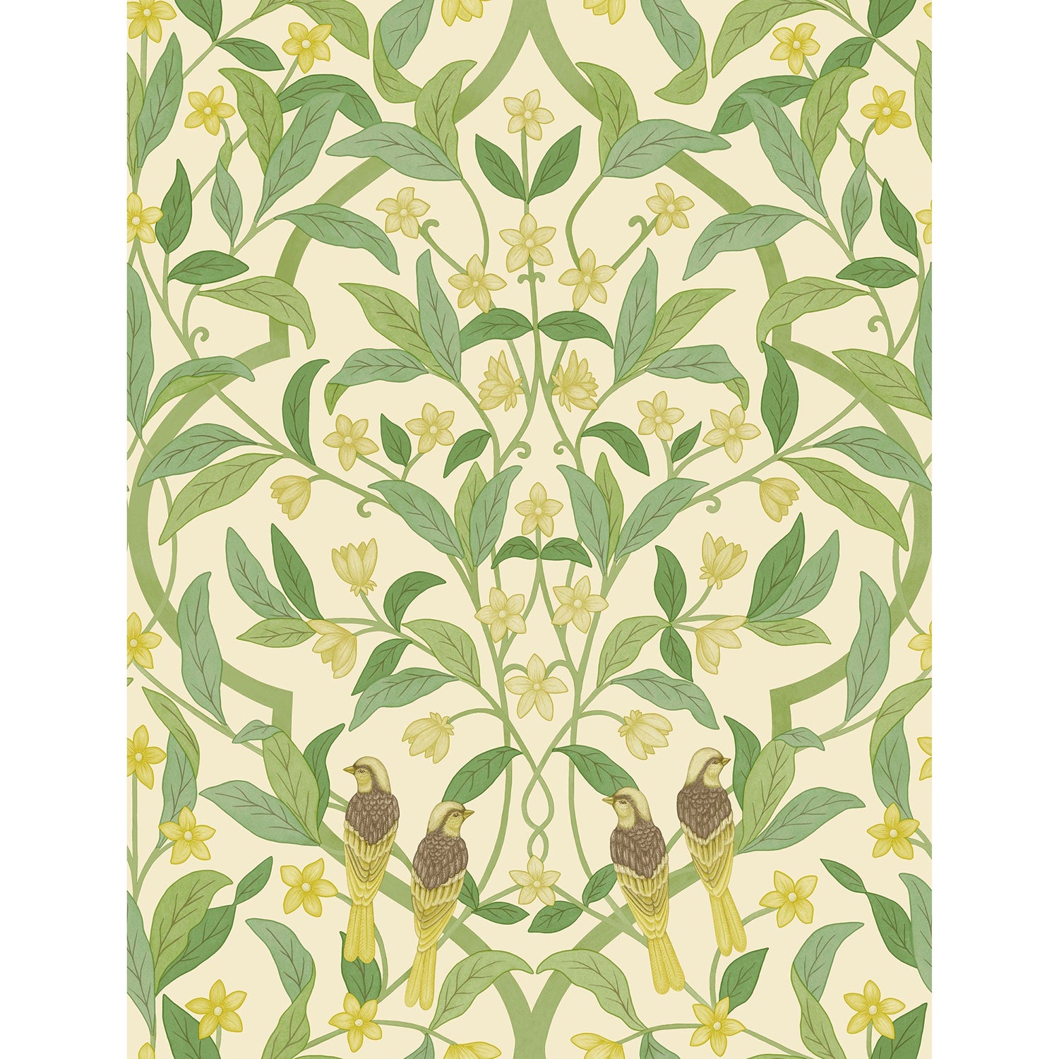 Cole & Son Seville Jasmine & Serin Symphony Wallpaper