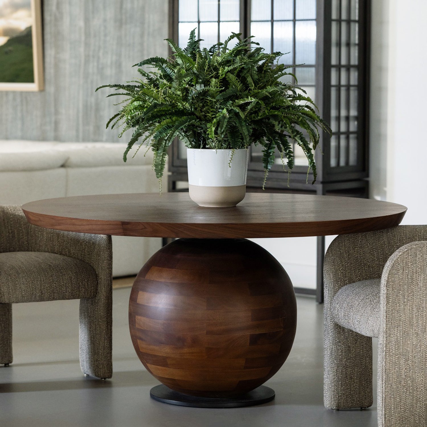 Interlude Home Carter Classic Walnut Dining Table