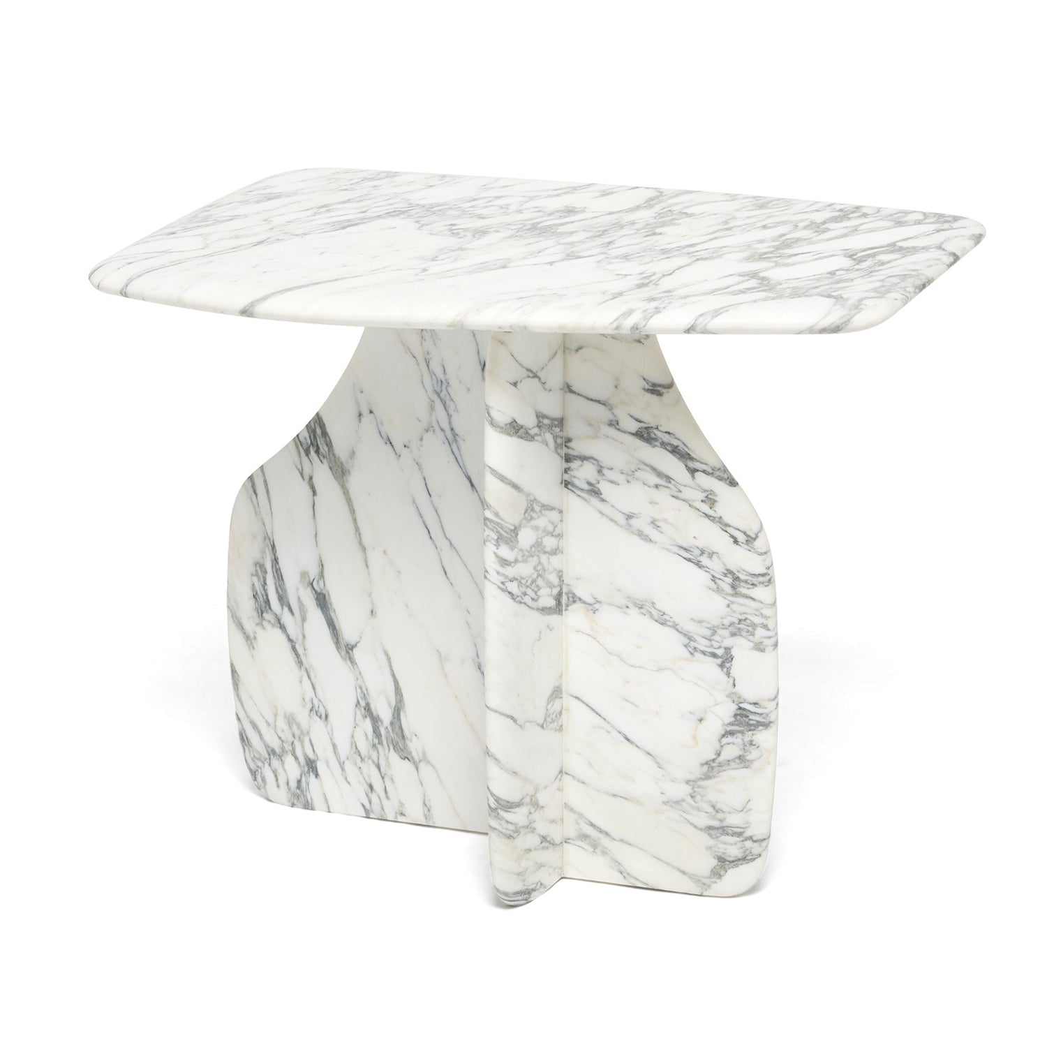 Interlude Home Celine Arabescato Side Table