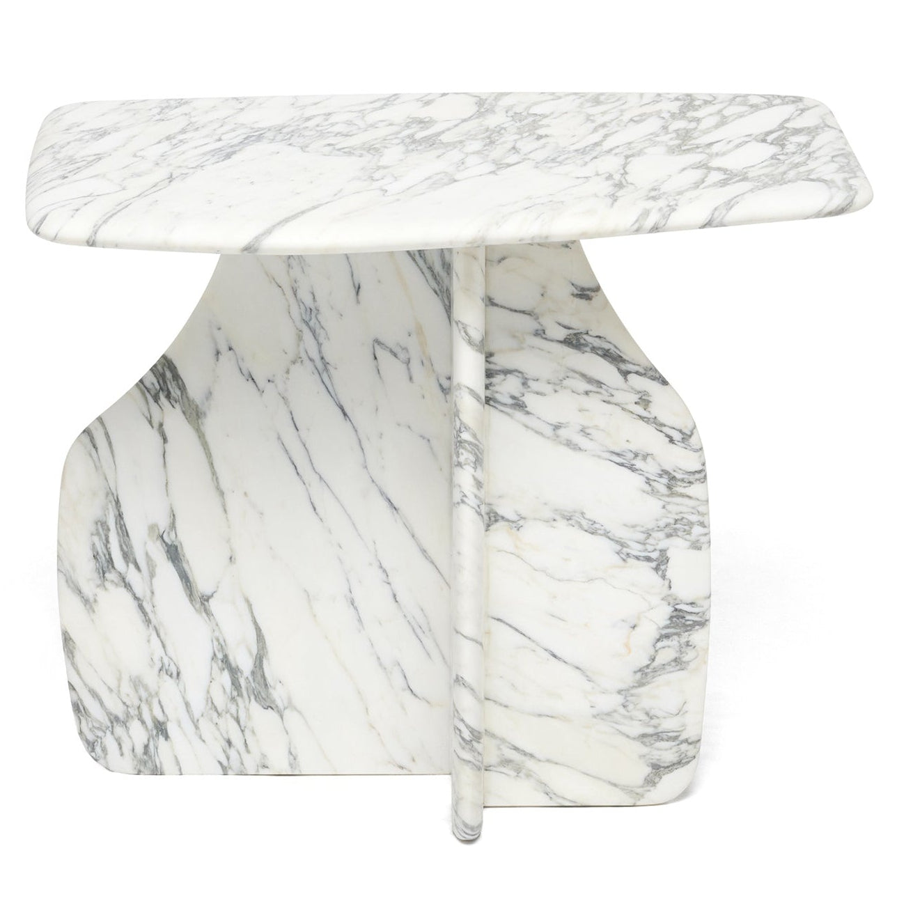 Interlude Home Celine Arabescato Side Table