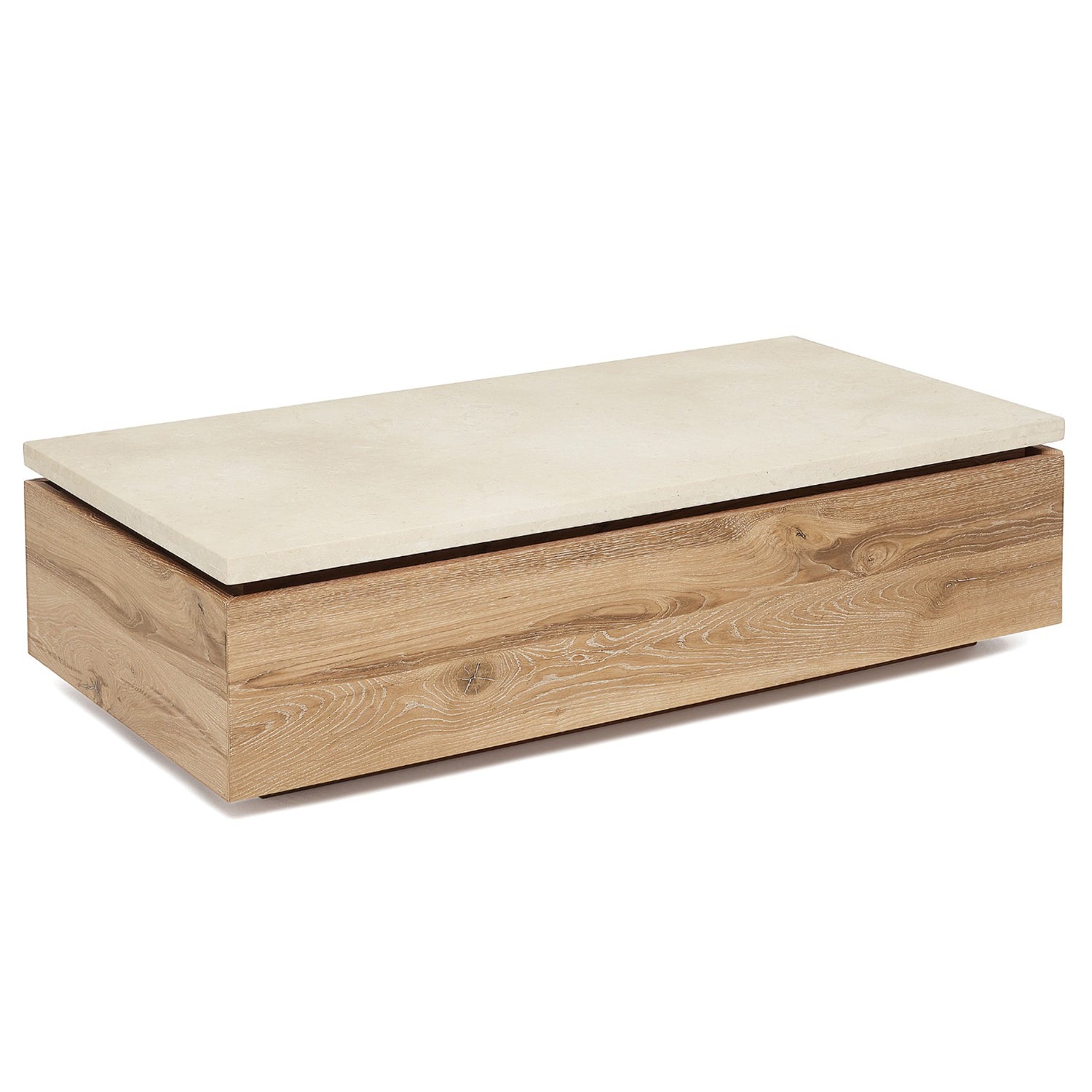 Interlude Home Branford Saddle Rectangle Cocktail Table