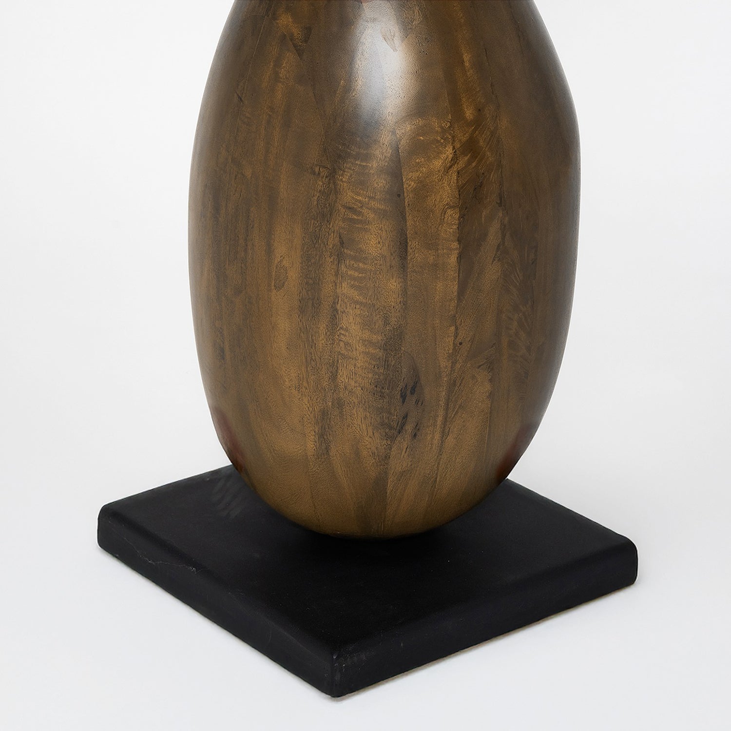 Interlude Home Sienna 72" Classic Walnut Sculpture styled in a room
