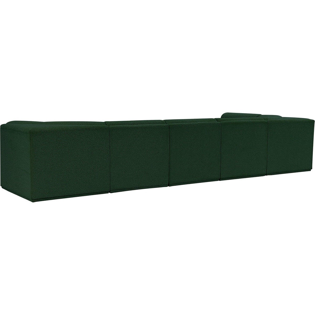 Ollie 158in Green Boucle Fabric Upholstered 6 Piece Modular Sectional Sofa