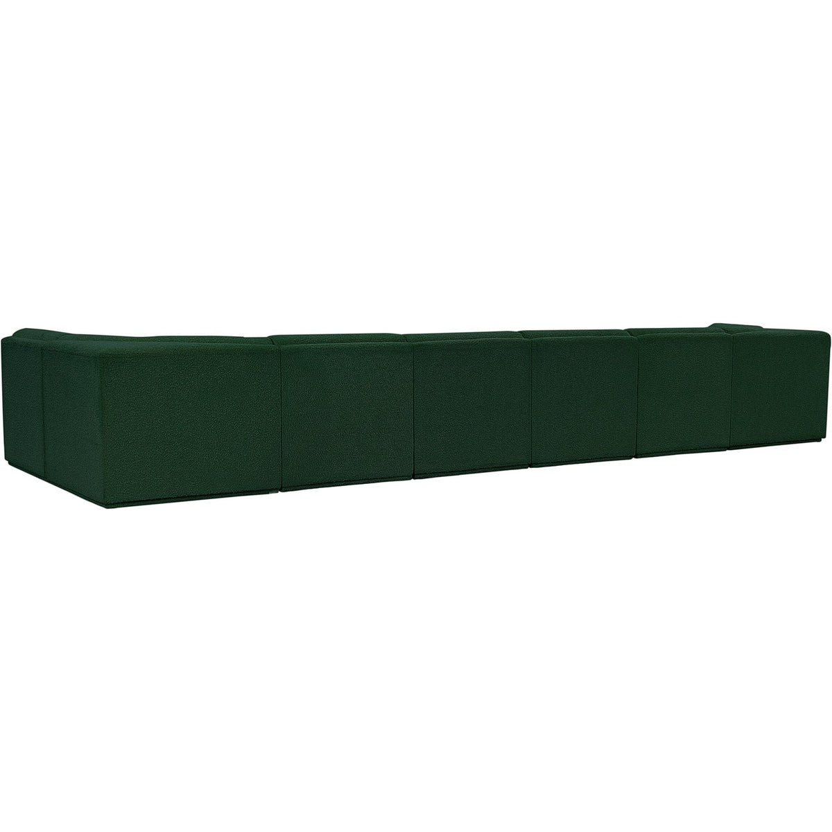 Ollie 188in Green Boucle Fabric Upholstered 7 Piece Modular Sectional Sofa