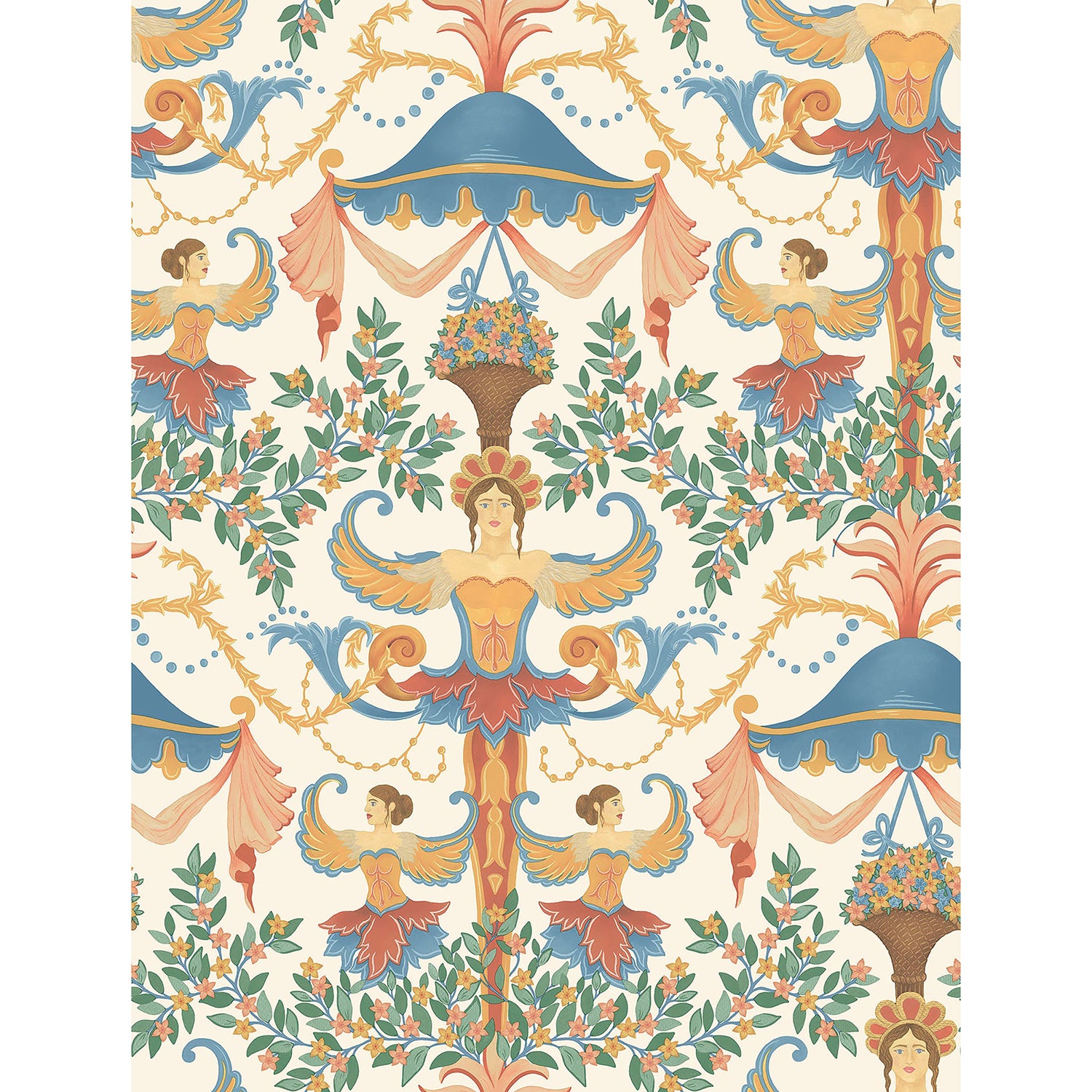 Cole & Son Historic Royal Palaces Great Masters Chamber Angels Wallpaper
