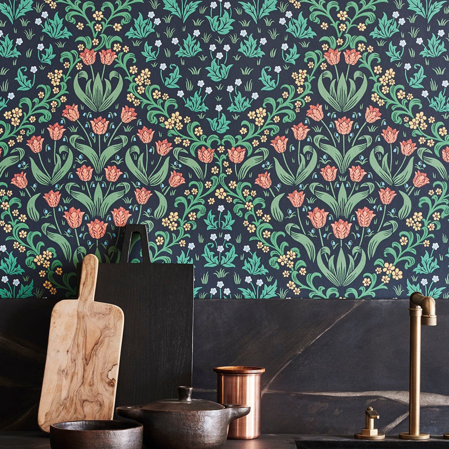 Cole & Son Historic Royal Palaces Great Masters Tudor Garden Wallpaper