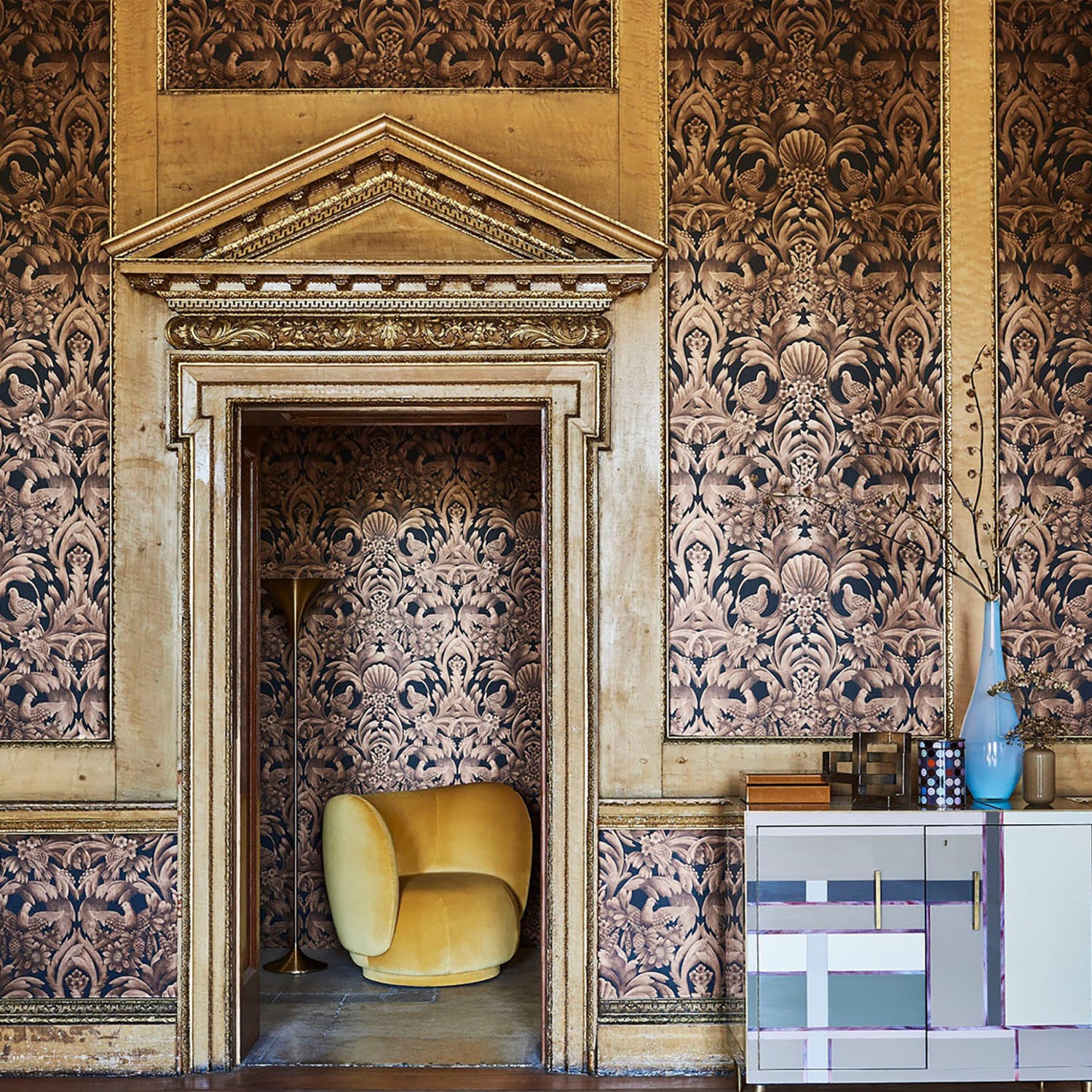 Cole & Son Historic Royal Palaces Great Masters Gibbons Carvings Wallpaper