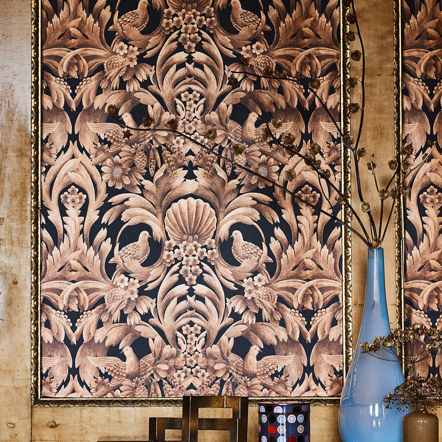 Cole & Son Historic Royal Palaces Great Masters Gibbons Carvings Wallpaper