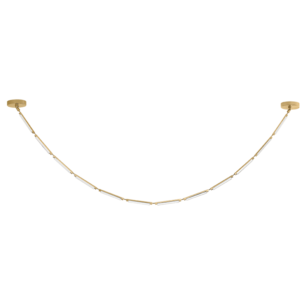 Corbett Lighting Agatha Small Chandelier in Vintage Brass, primary product view