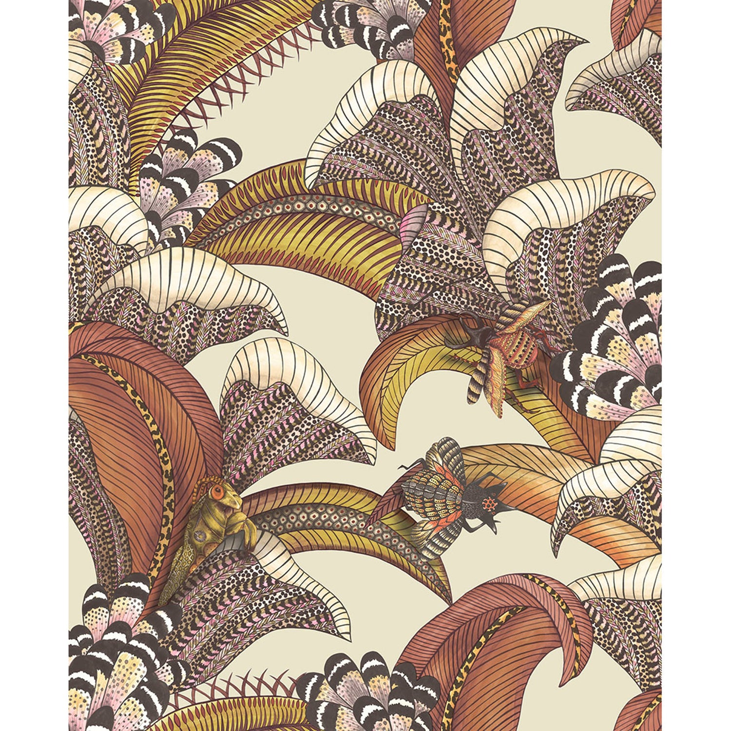 Cole & Son Ardmore Jabula Hoopoe Leaves Wallpaper