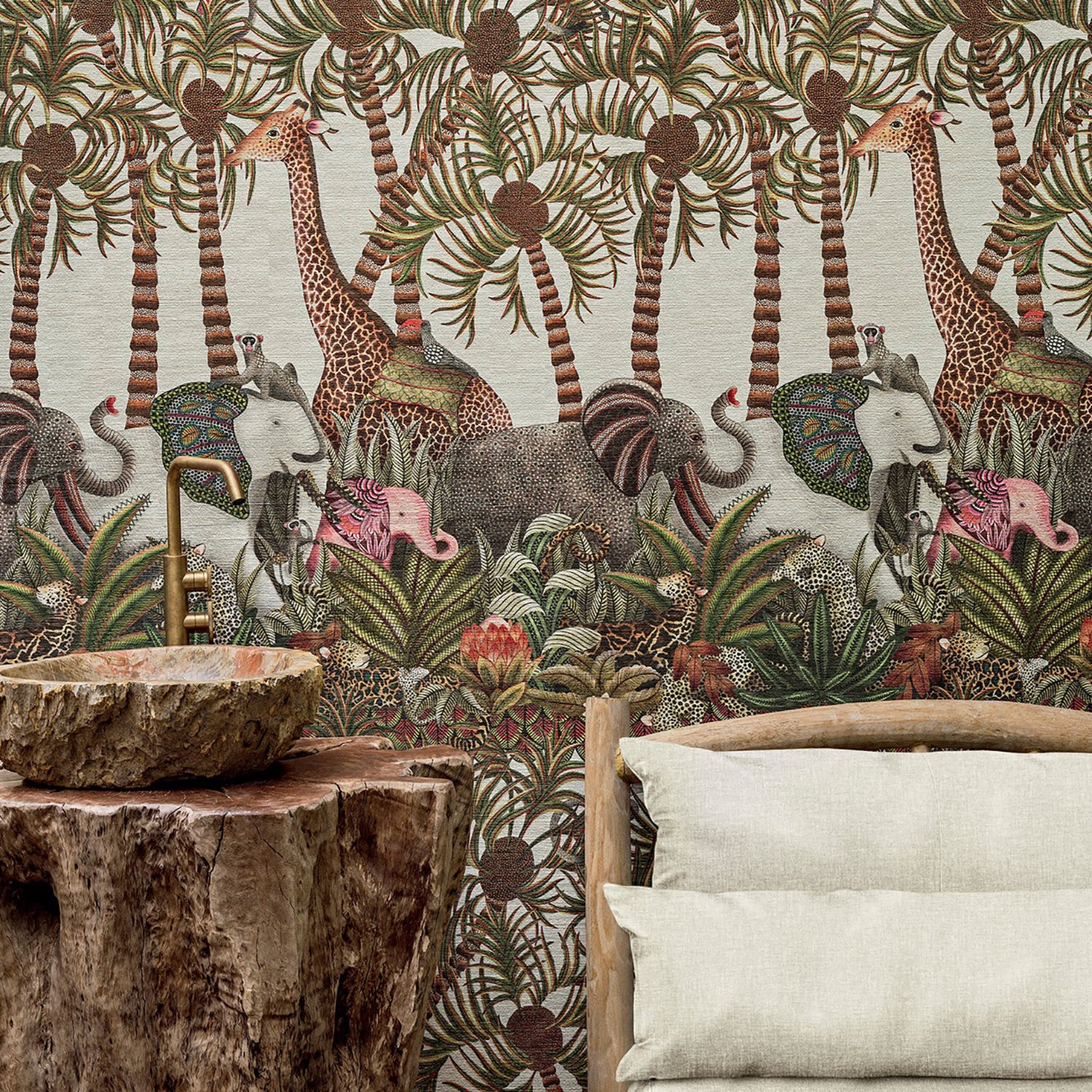 Cole & Son Ardmore Jabula Letaba March Grasscloth Wallpaper