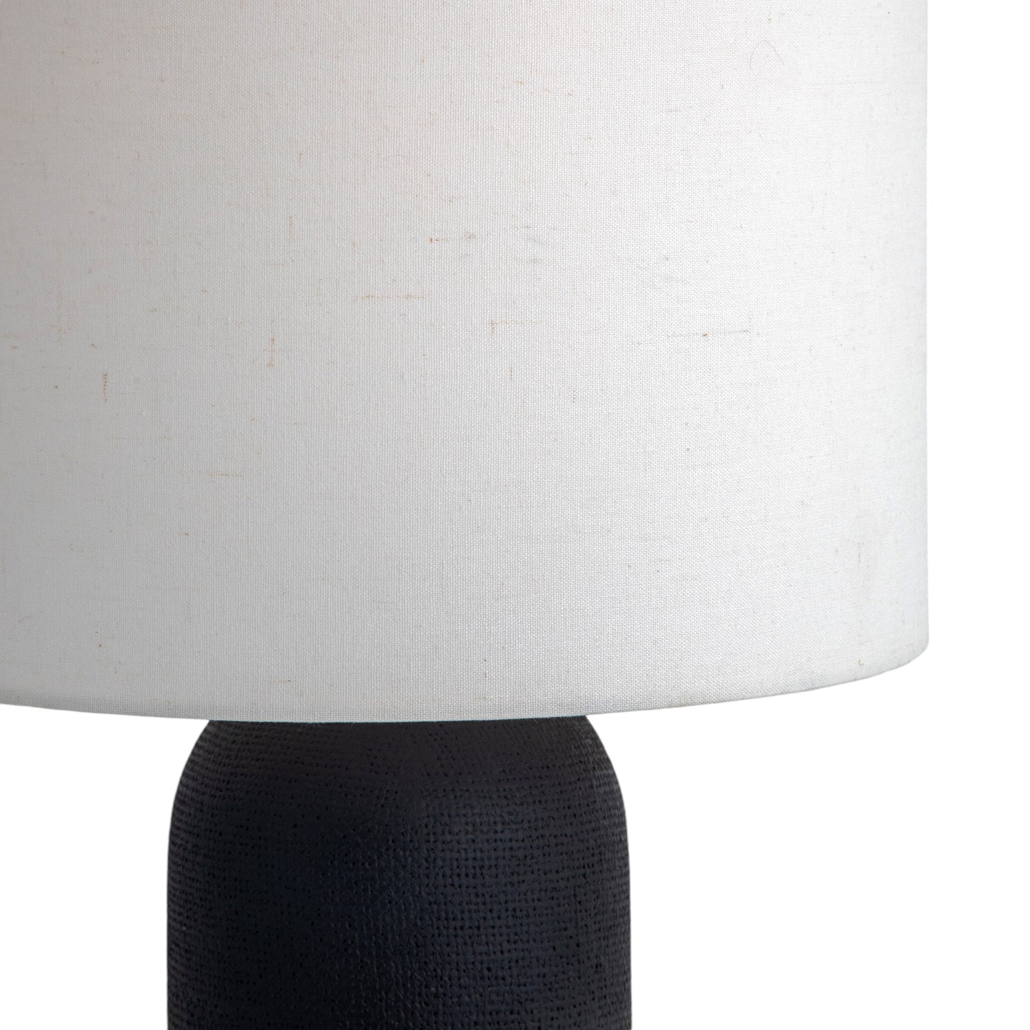 Co. House Designs Canvas Black Table Lamp
