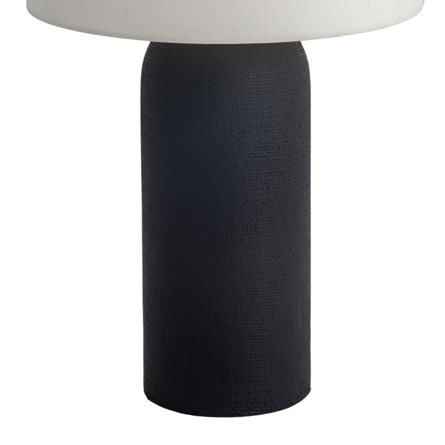 Co. House Designs Canvas Black Table Lamp