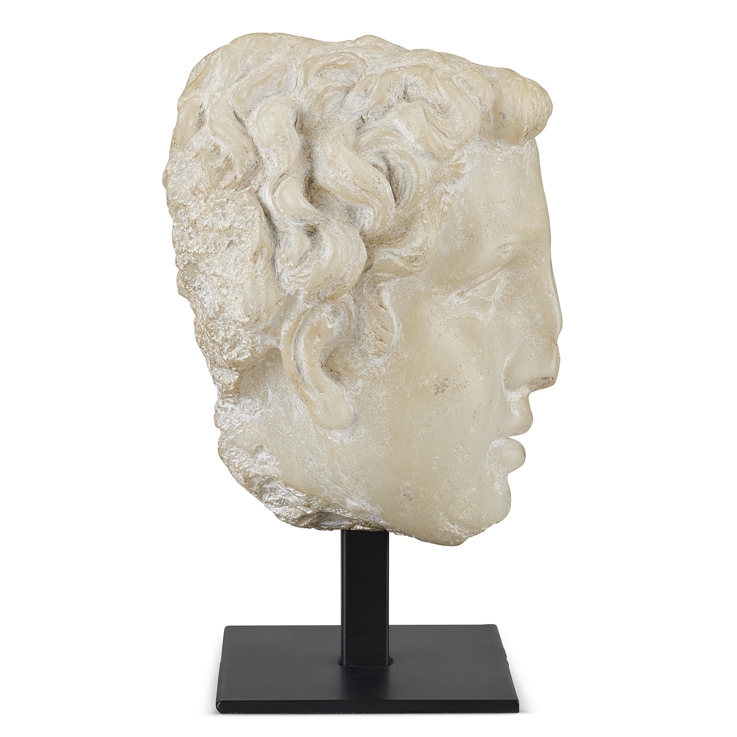 Currey & Co Greek Princess Head Fragment Sculpture