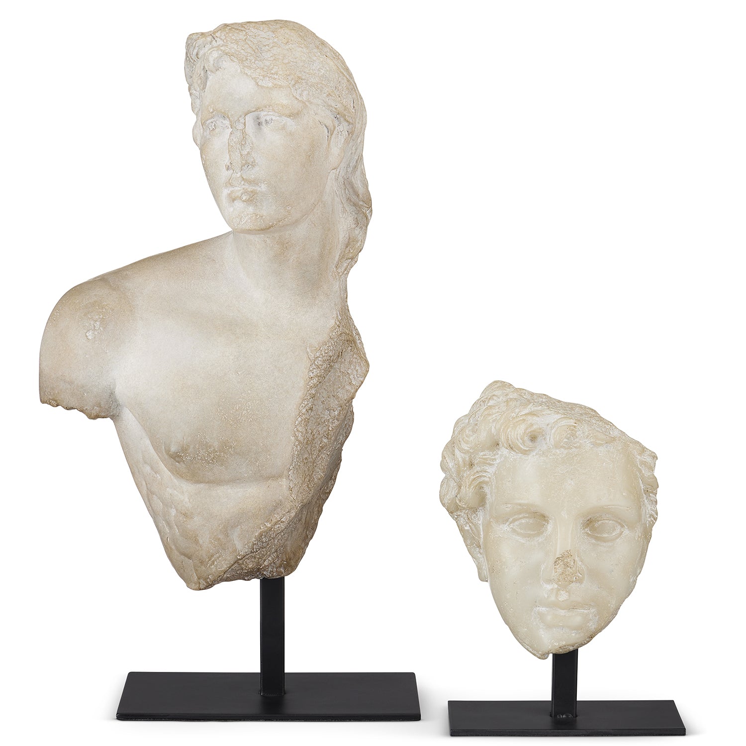 Currey & Co Greek Princess Head Fragment Sculpture