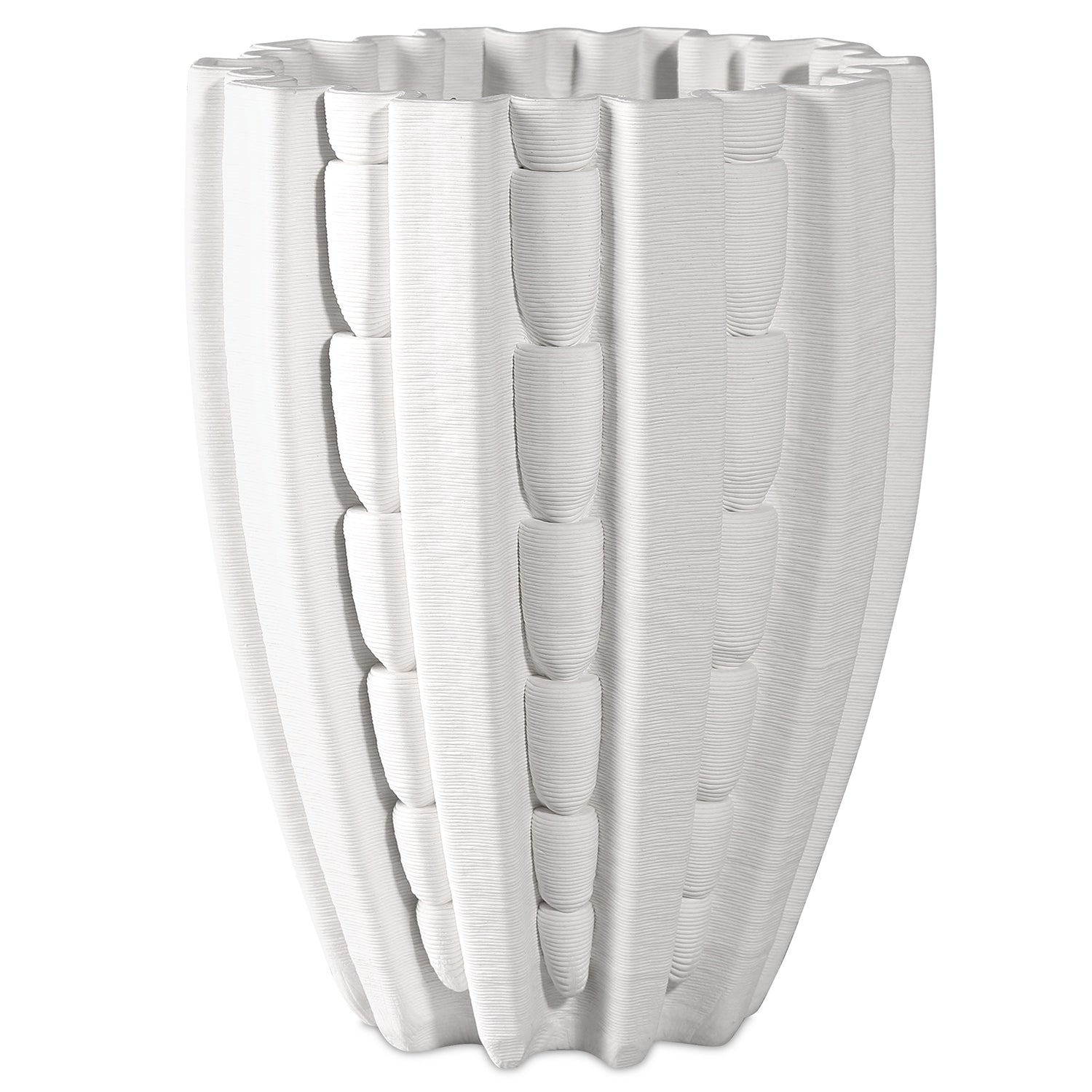 Currey & Co Fluted Vase