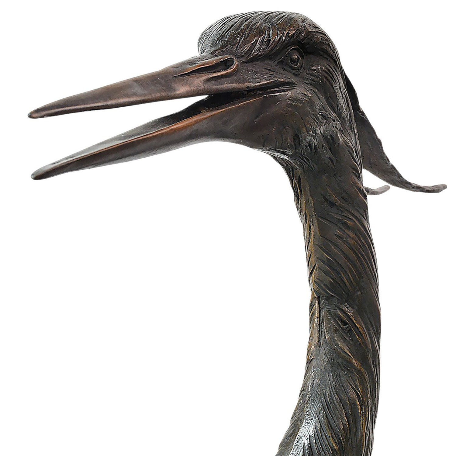 Currey & Co Herons on Branch Bronze Sculpture