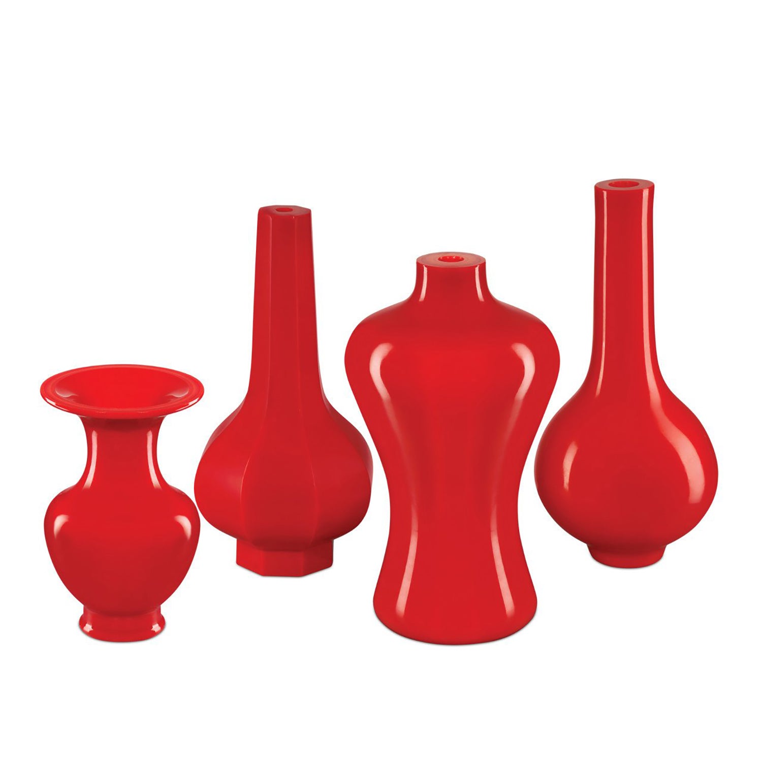 Currey & Co Bittersweet Peking Long Neck Vase