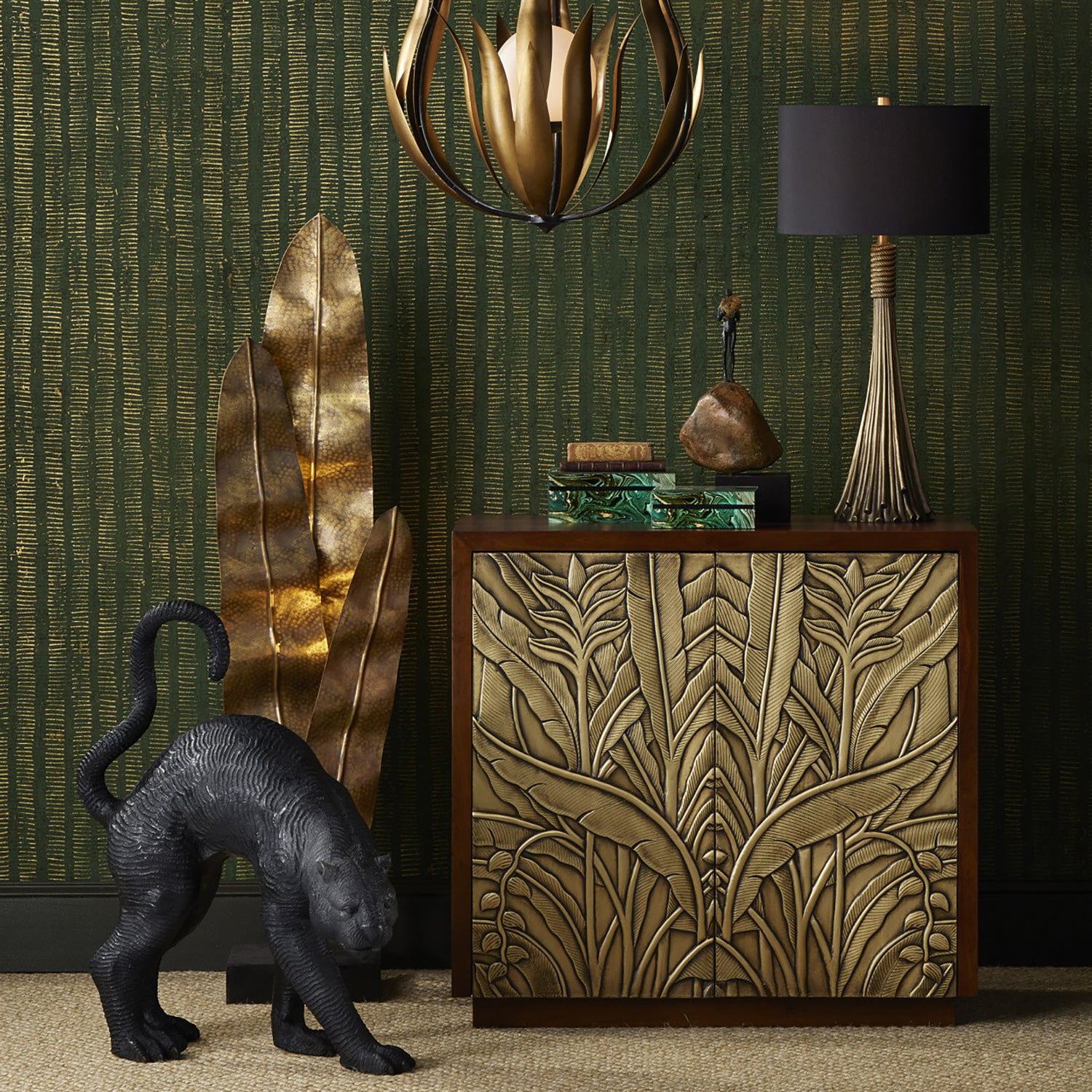 Currey & Co Interstellar Green Box Set of 2