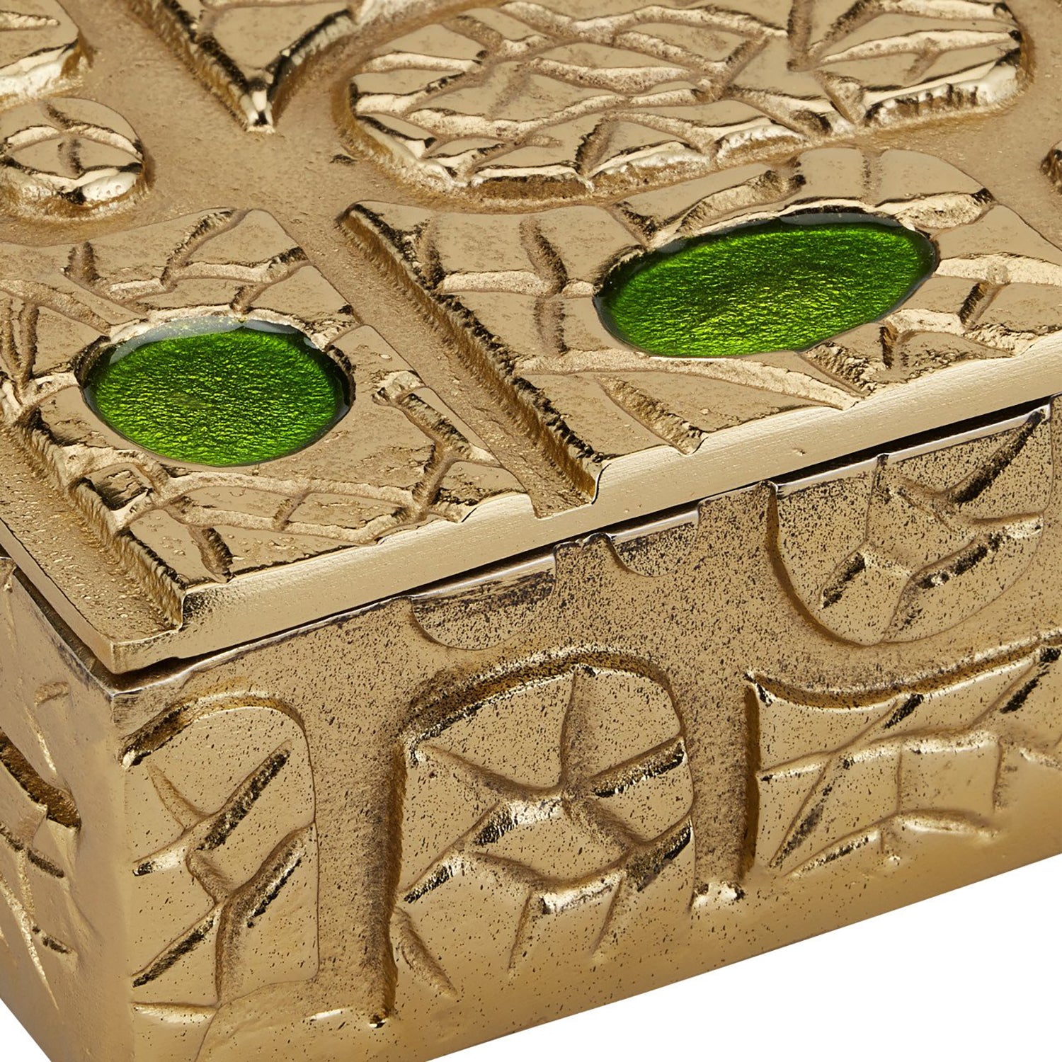 Currey & Co Beau Monde Gold & Green Box