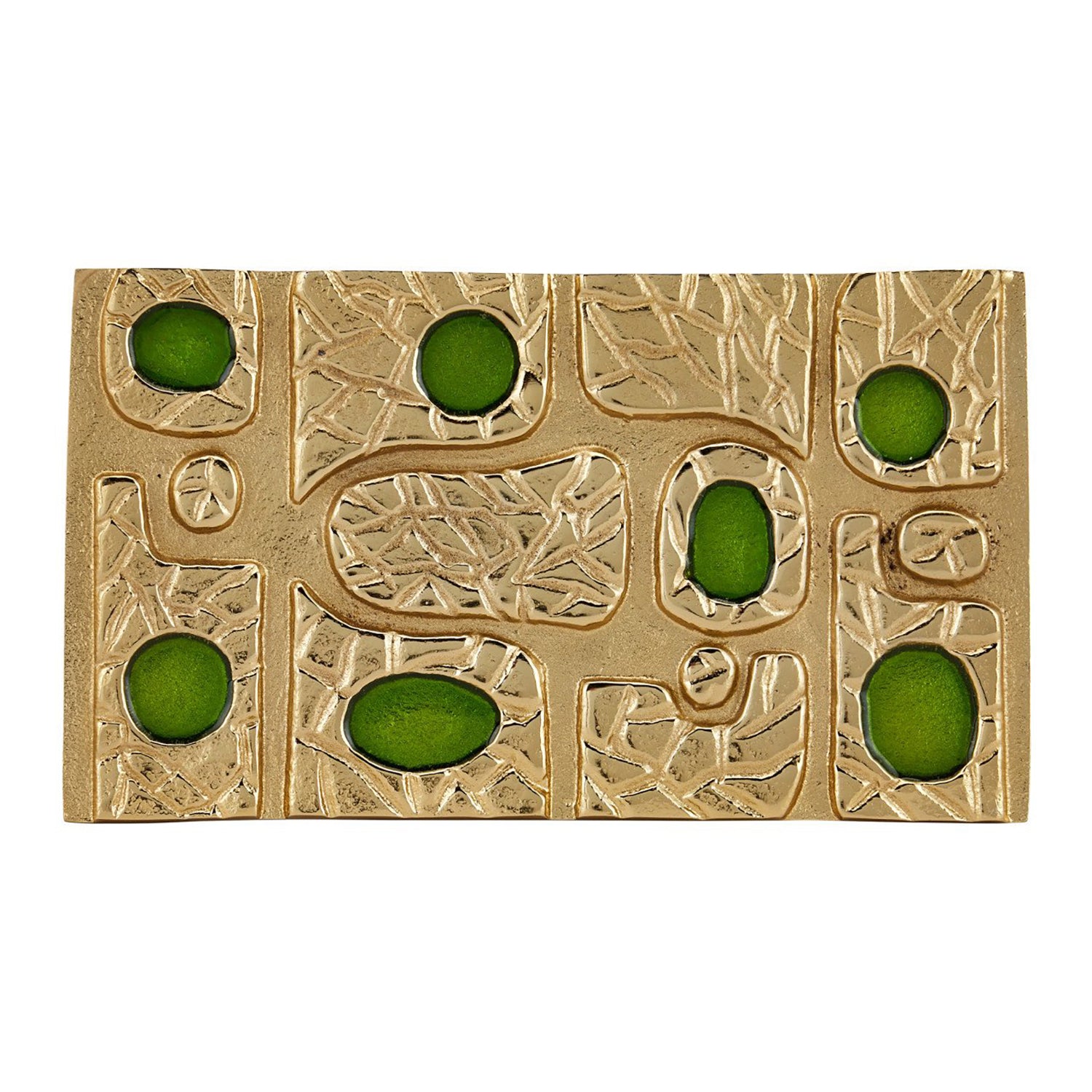 Currey & Co Beau Monde Gold & Green Box