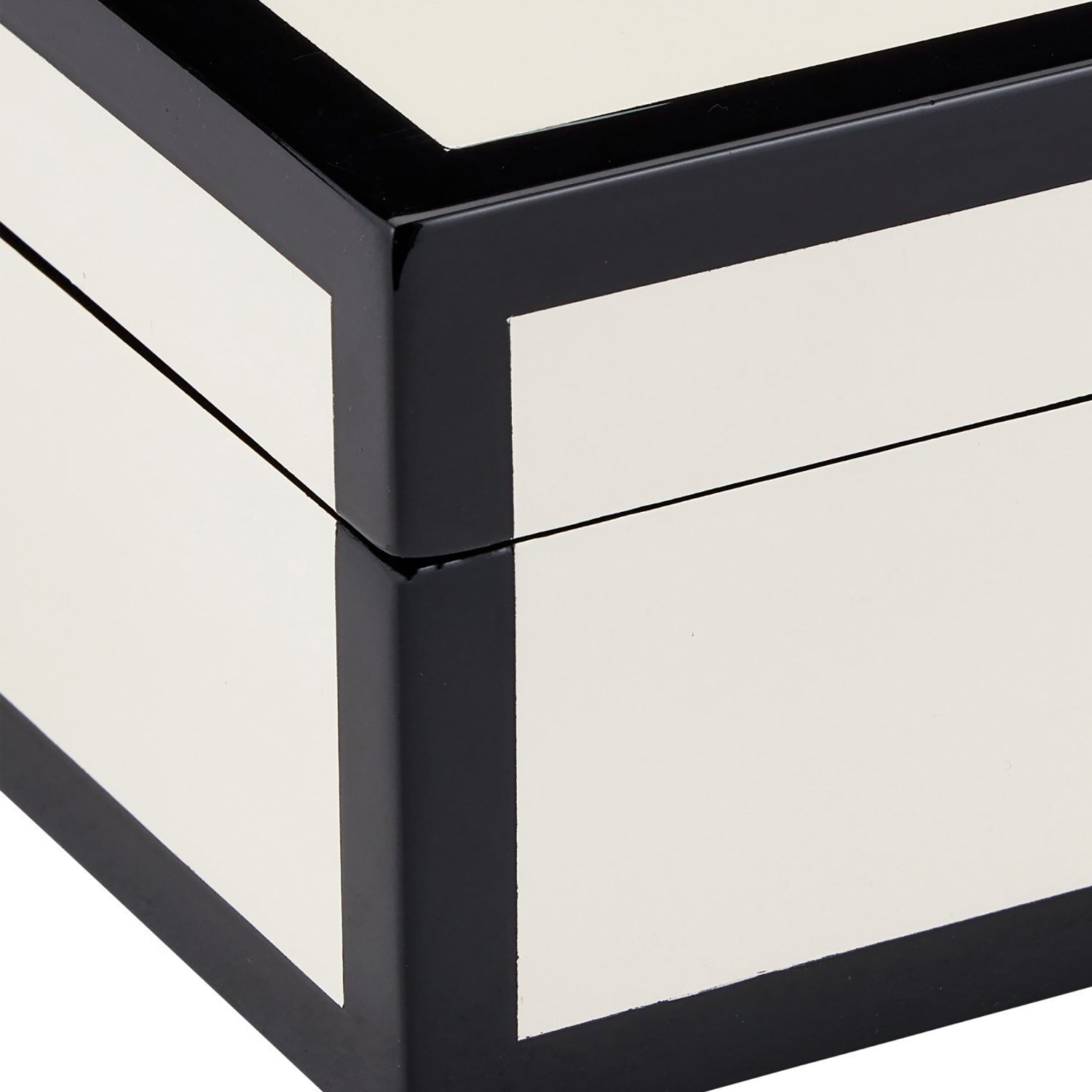 Currey & Co Ivory Lacquer Box Set of 2