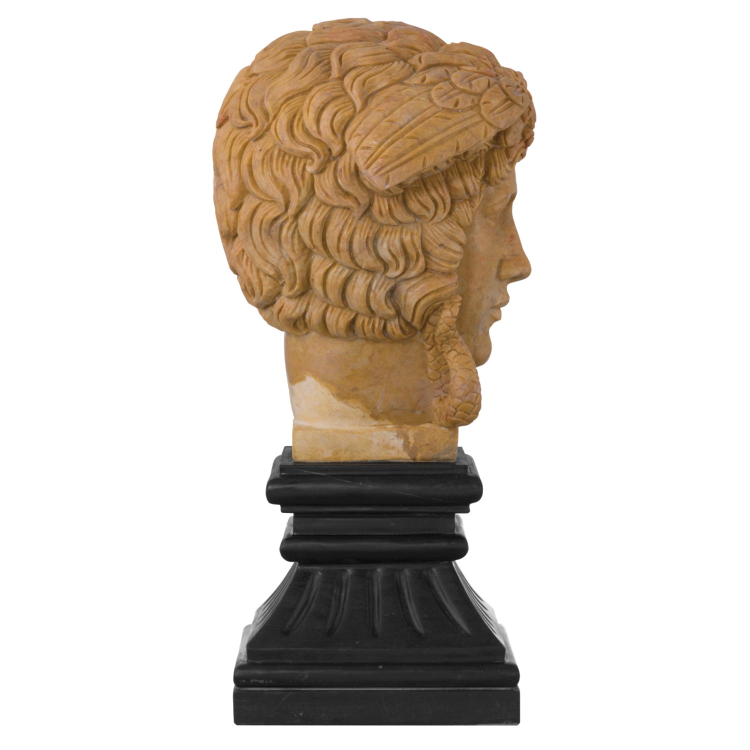 Currey & Co Hypnos Head on Metal Plinth
