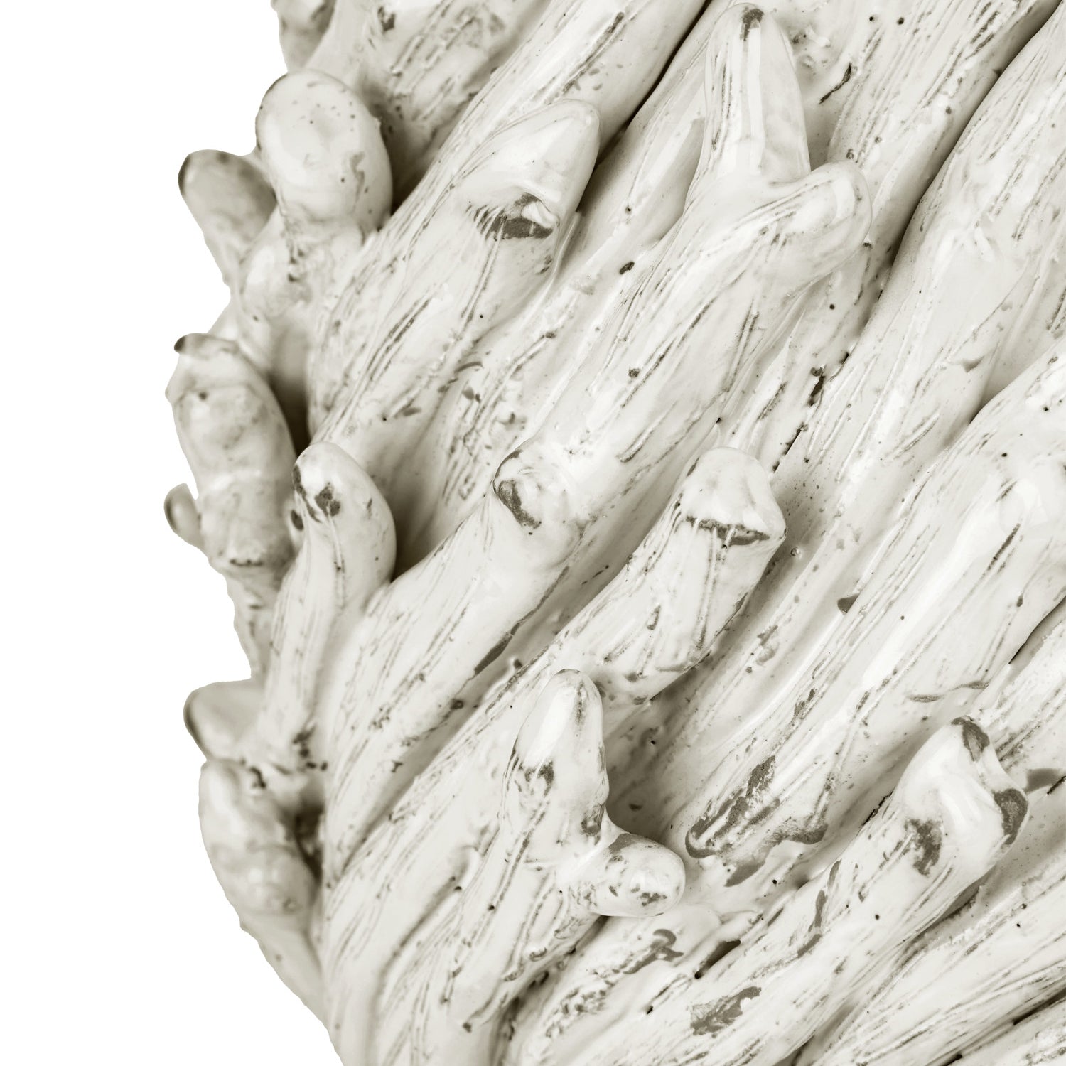 Currey & Co Seadrift White Vase