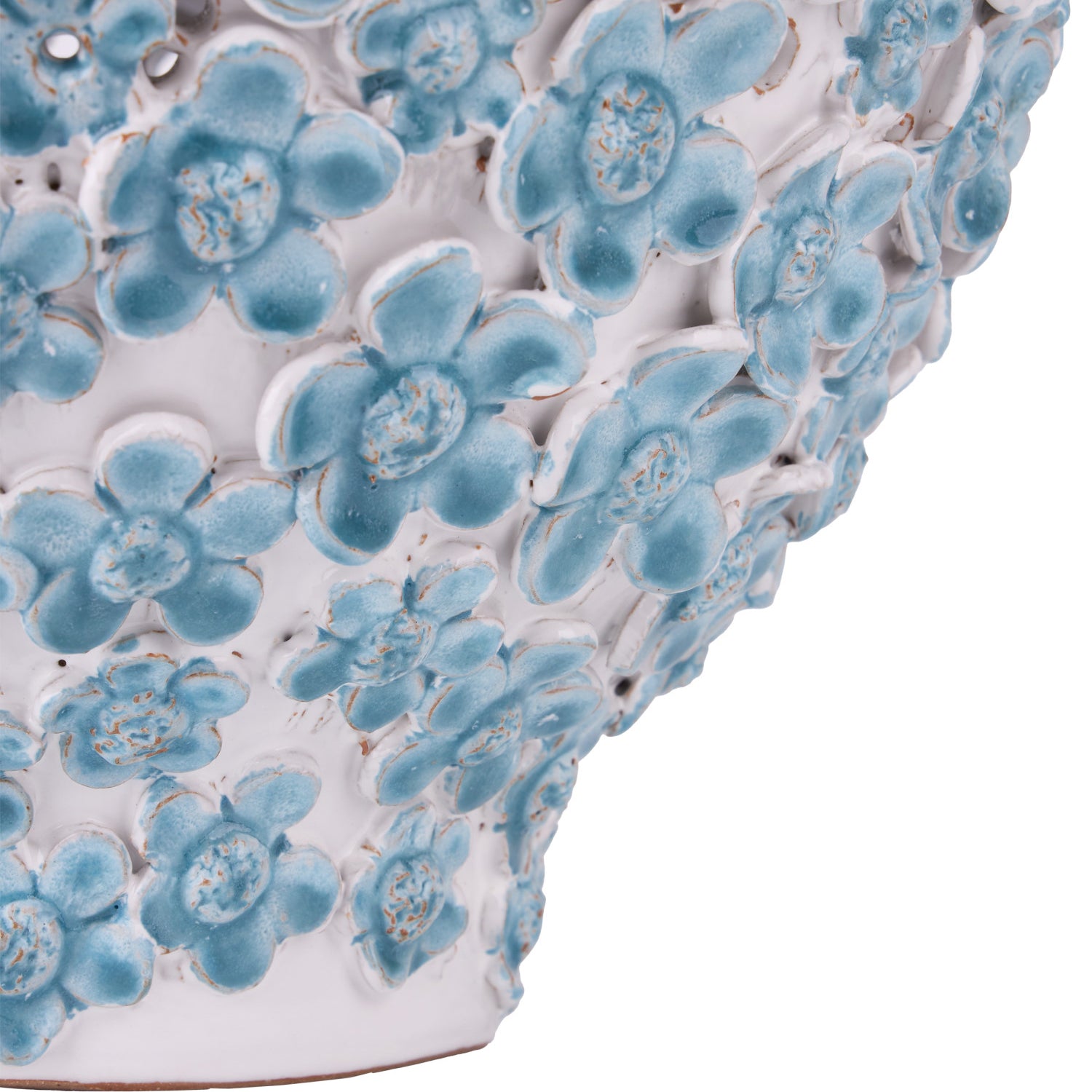 Currey & Co Daisy Blue Vase