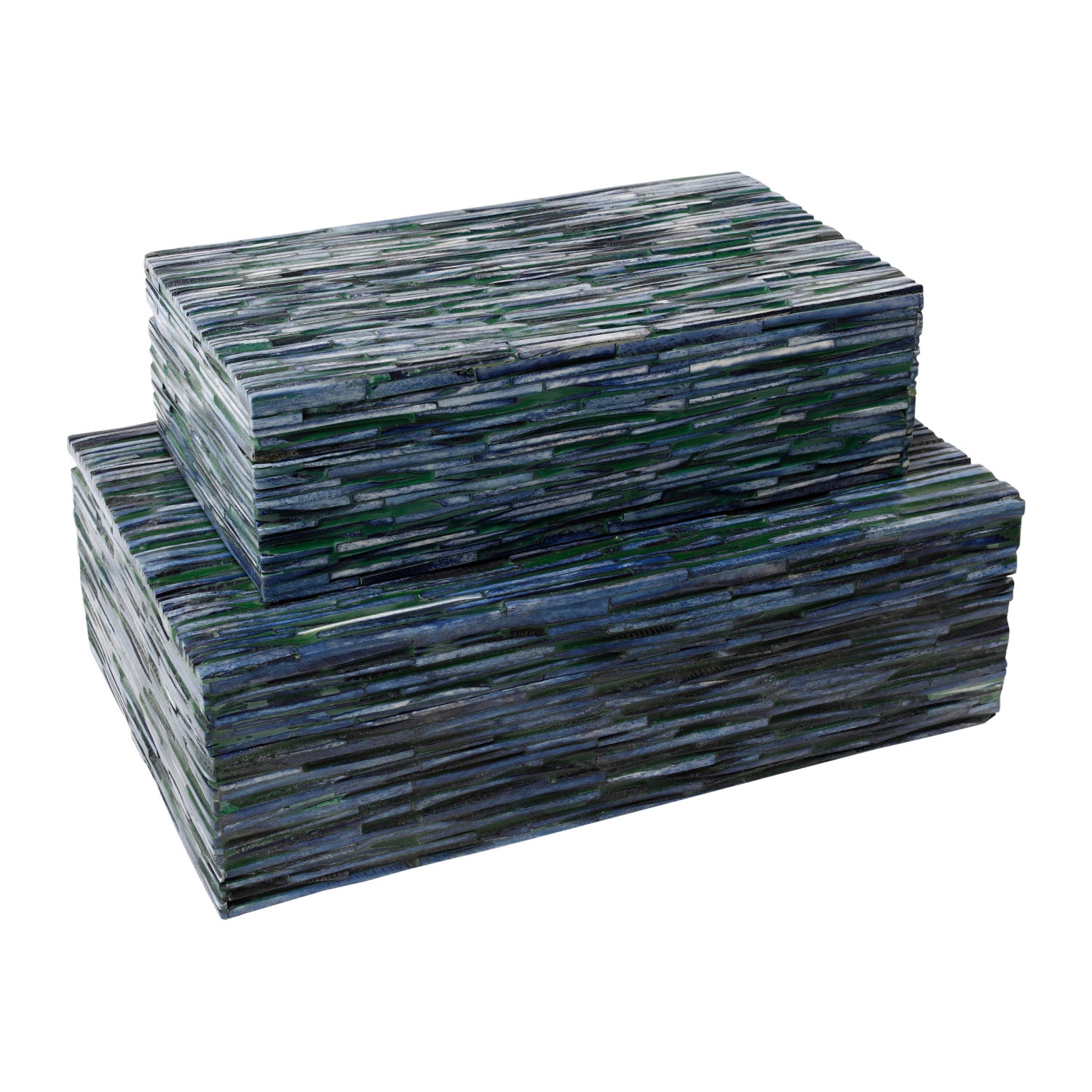 Currey & Co Perseus Blue Box Set of 2