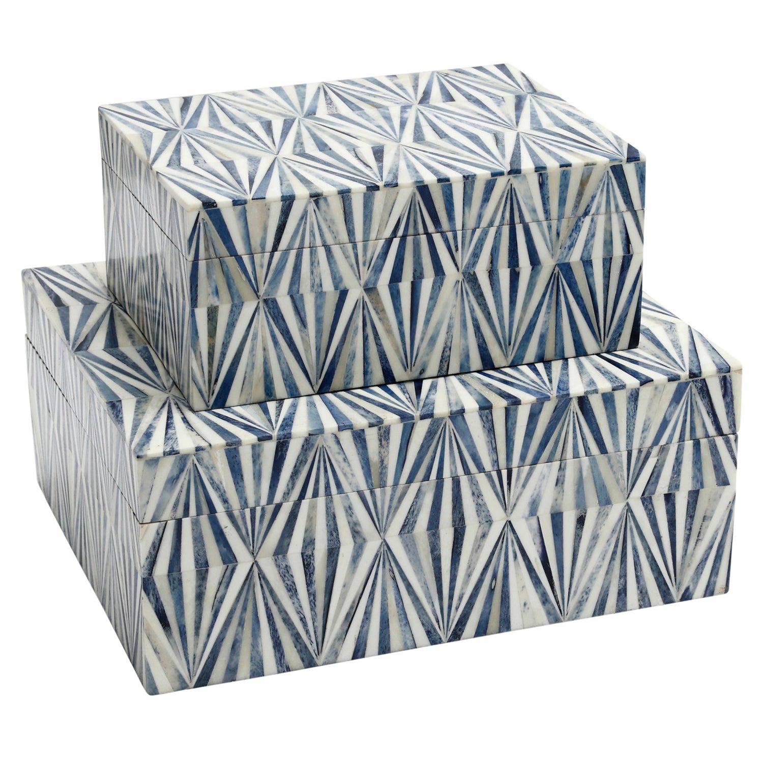 Currey & Co Colter Blue Box Set of 2