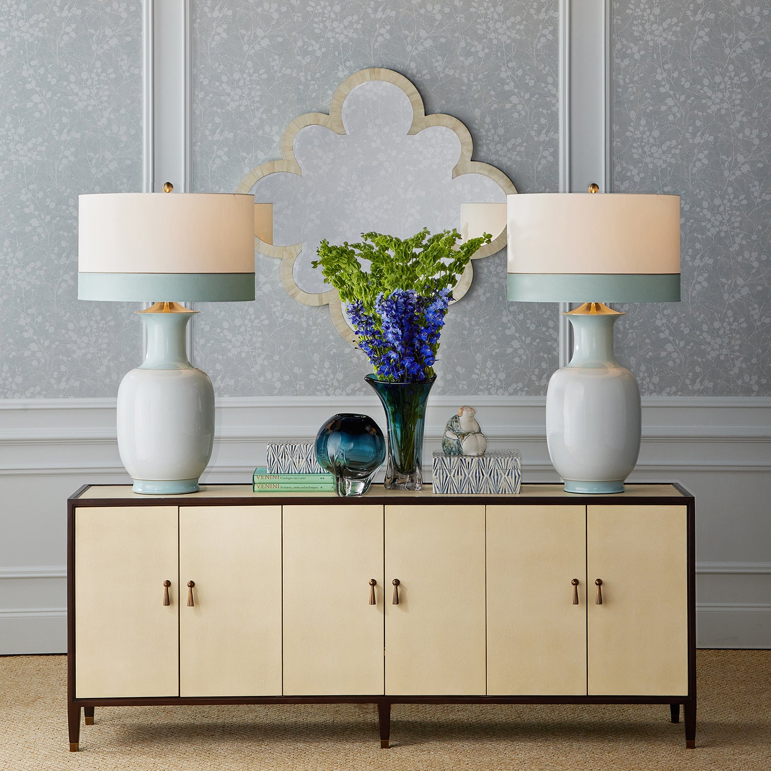 Currey & Co Aubrey Fluted Vase