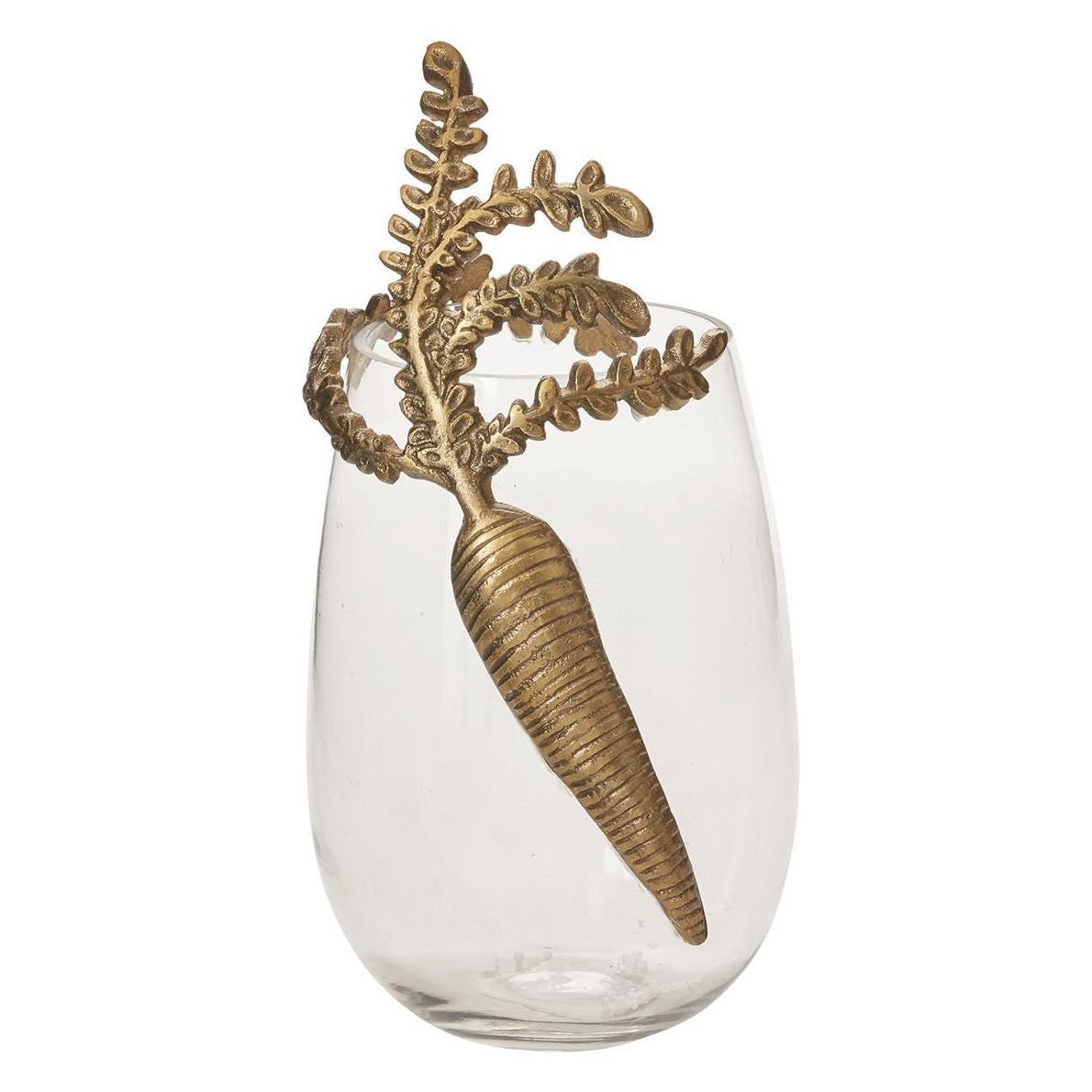 Gilded Carrot Vase