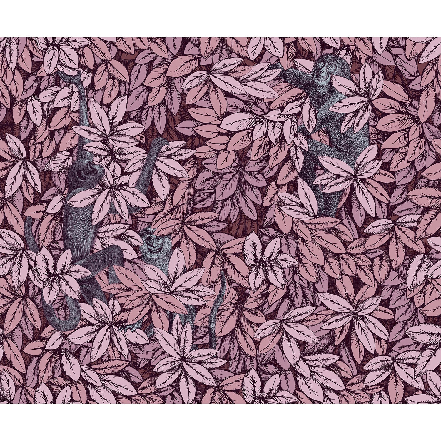 Cole & Son Fornasetti Senza Tempo II Foglie E Scimmie Wallpaper