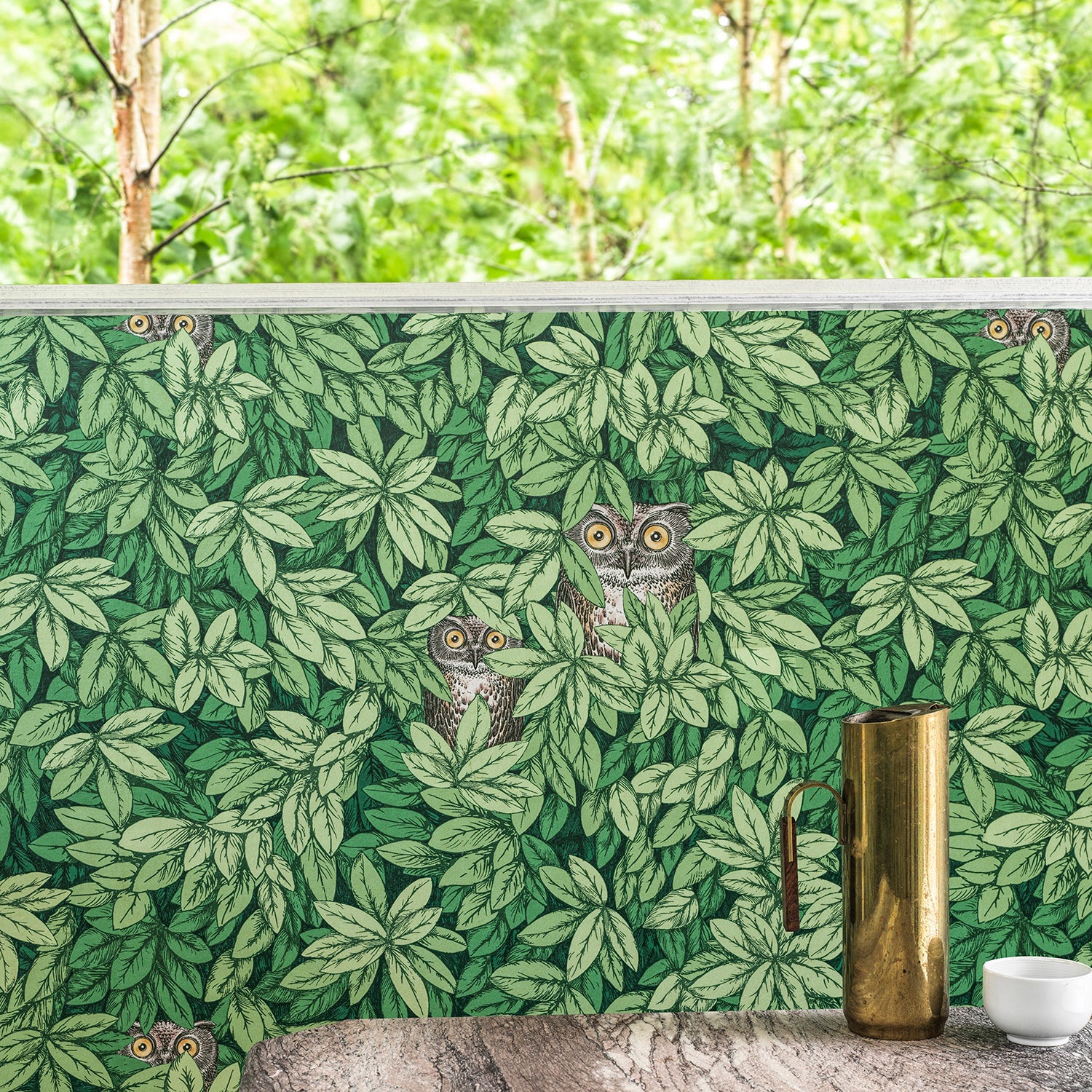 Cole & Son Fornasetti Senza Tempo II Foglie E Civette Wallpaper