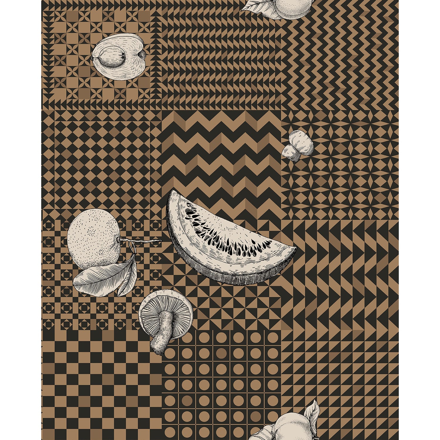 Cole & Son Fornasetti Senza Tempo II Frutta E Geometrico Wallpaper