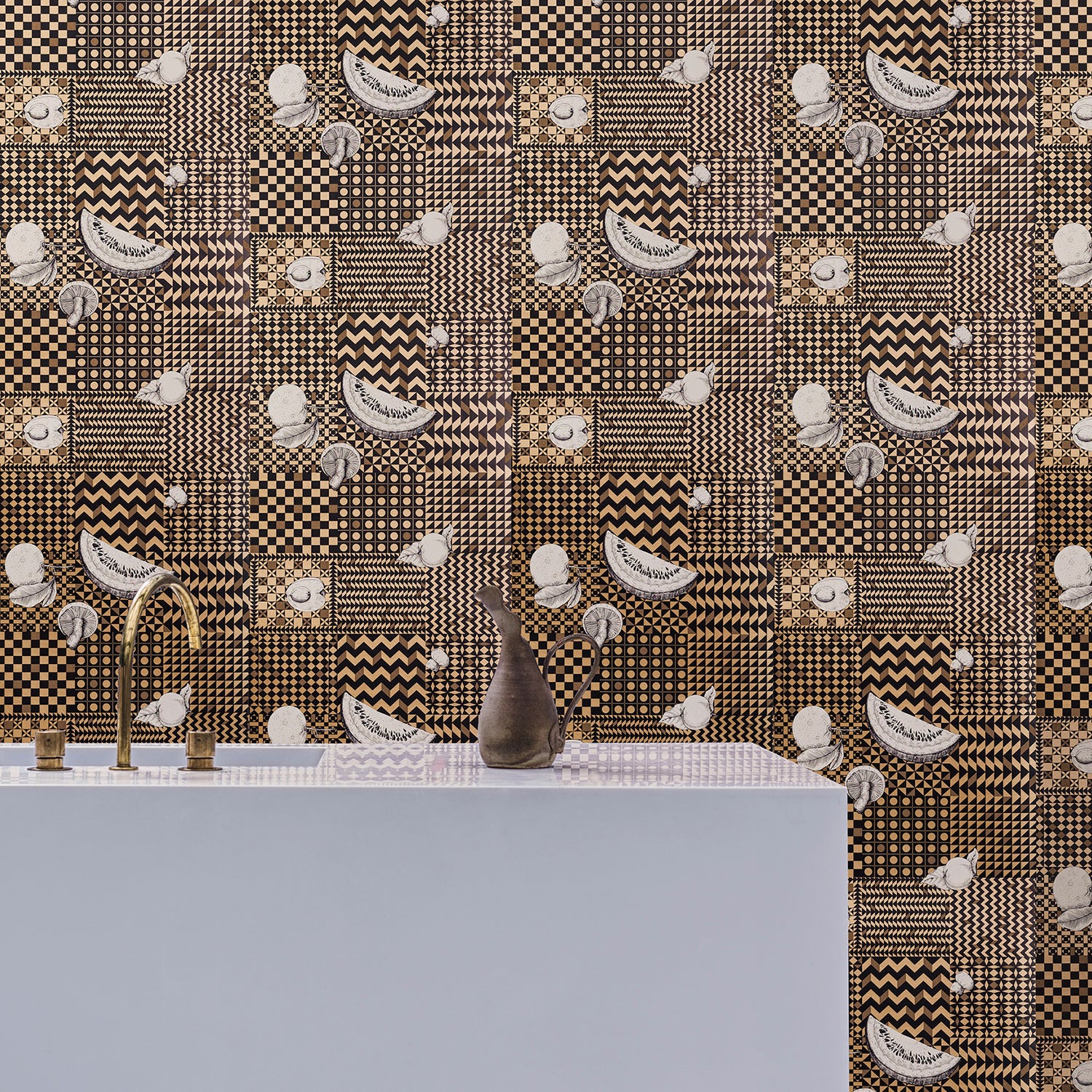 Cole & Son Fornasetti Senza Tempo II Frutta E Geometrico Wallpaper