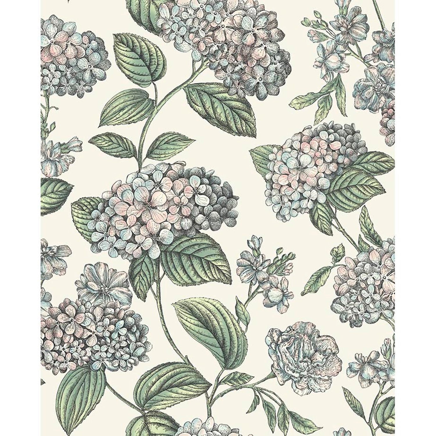 Cole & Son Fornasetti Senza Tempo II Ramo Di Ortensia Wallpaper