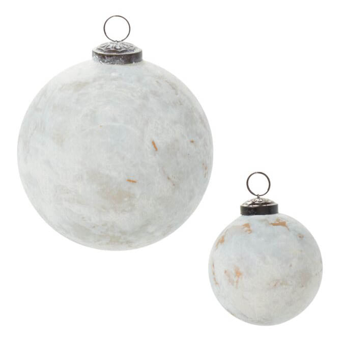 Luna Off-White Ornament Set of 6