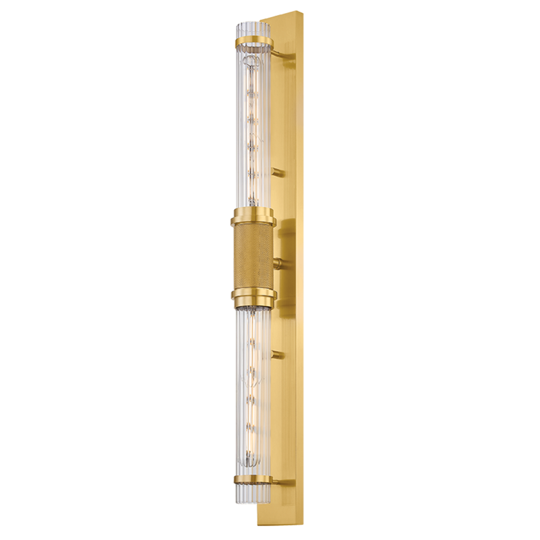 Hudson Valley Lighting Shaw Wall Sconce in Polished Nickel, primary product view