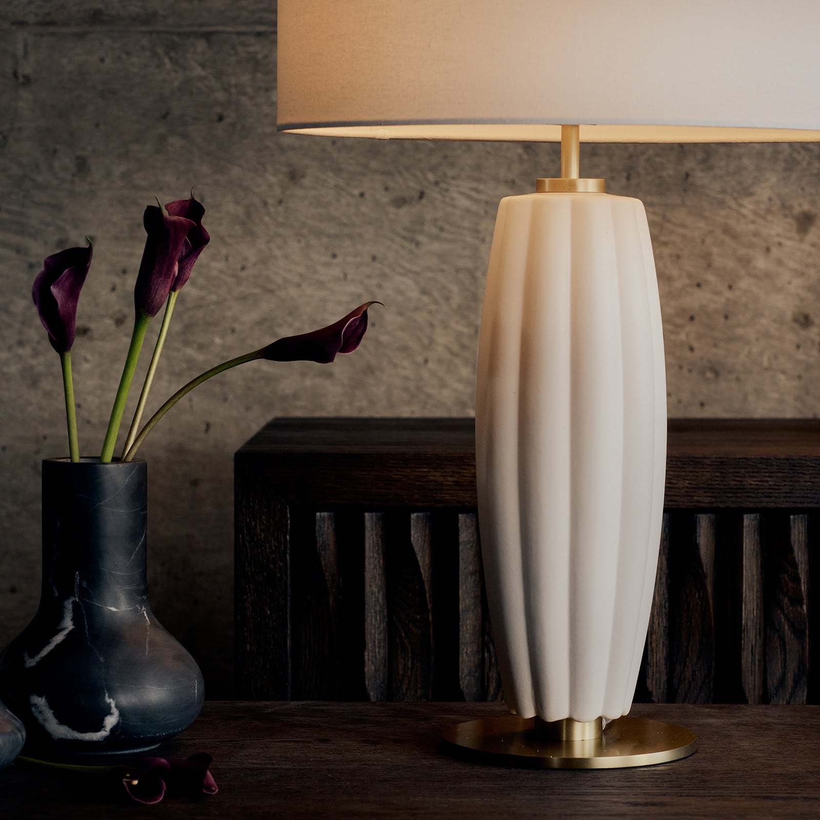 Regina Andrew Crocus White Ceramic Table Lamp