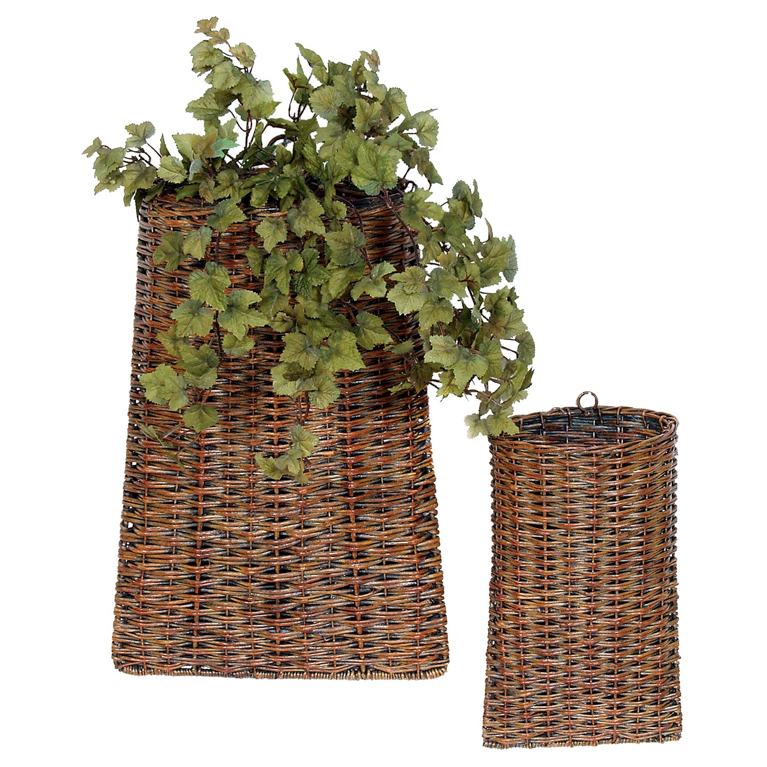 Woven Rattan Wall Basket Set of 2