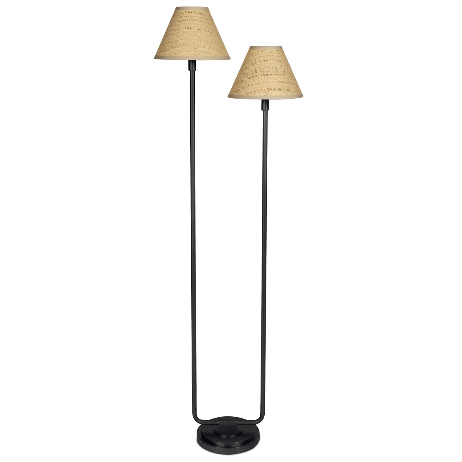 Regina Andrew Polly Rattan Floor Lamp