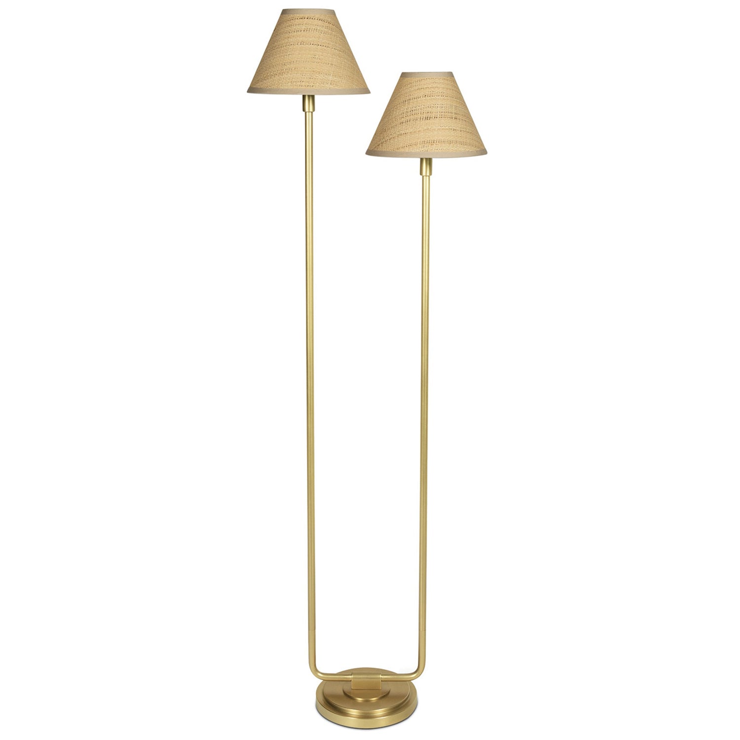 Regina Andrew Polly Rattan Floor Lamp